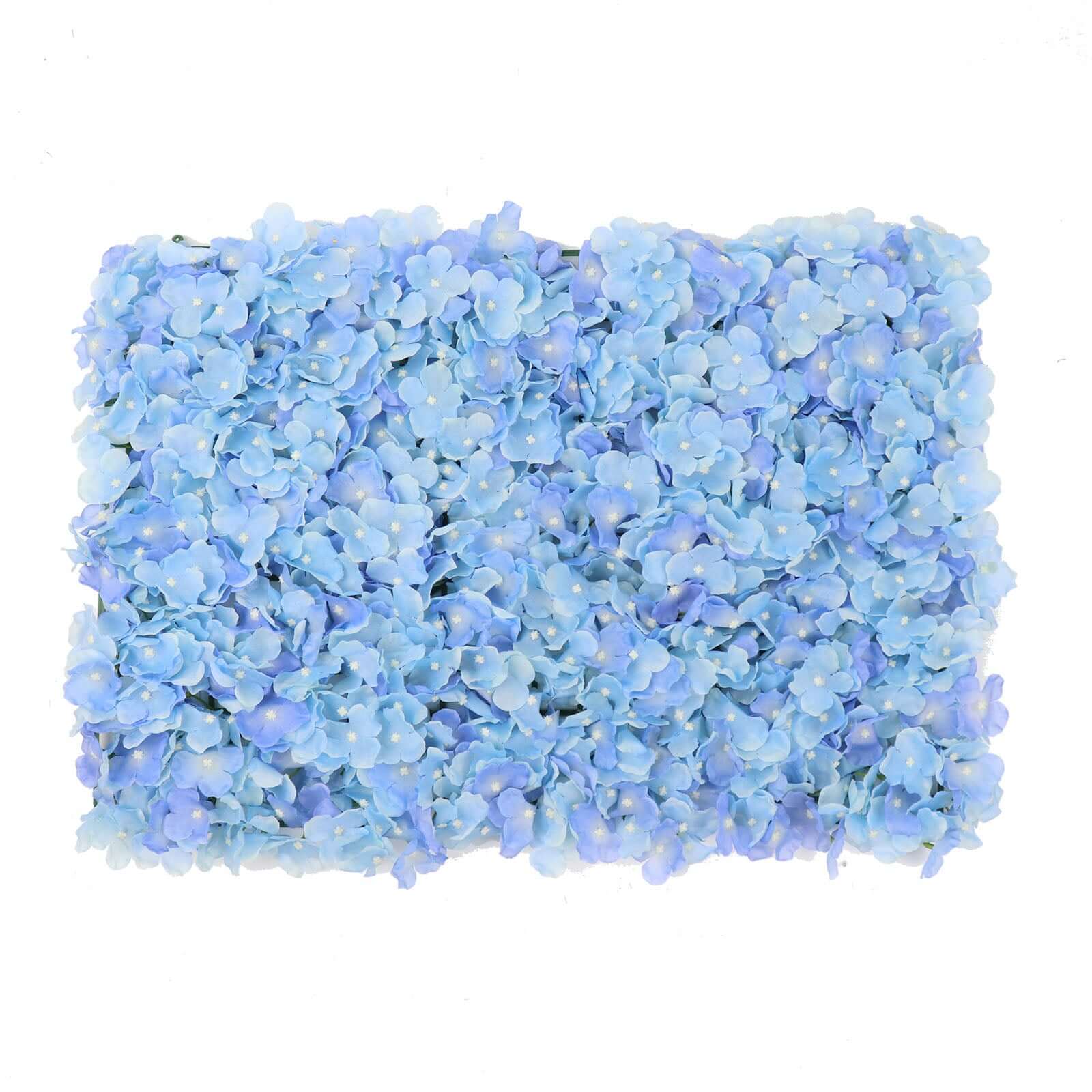 Light Blue UV Protected Hydrangea Flower Wall Mat Backdrop - 4 Artificial Panels 11 Sq ft. - Image 6