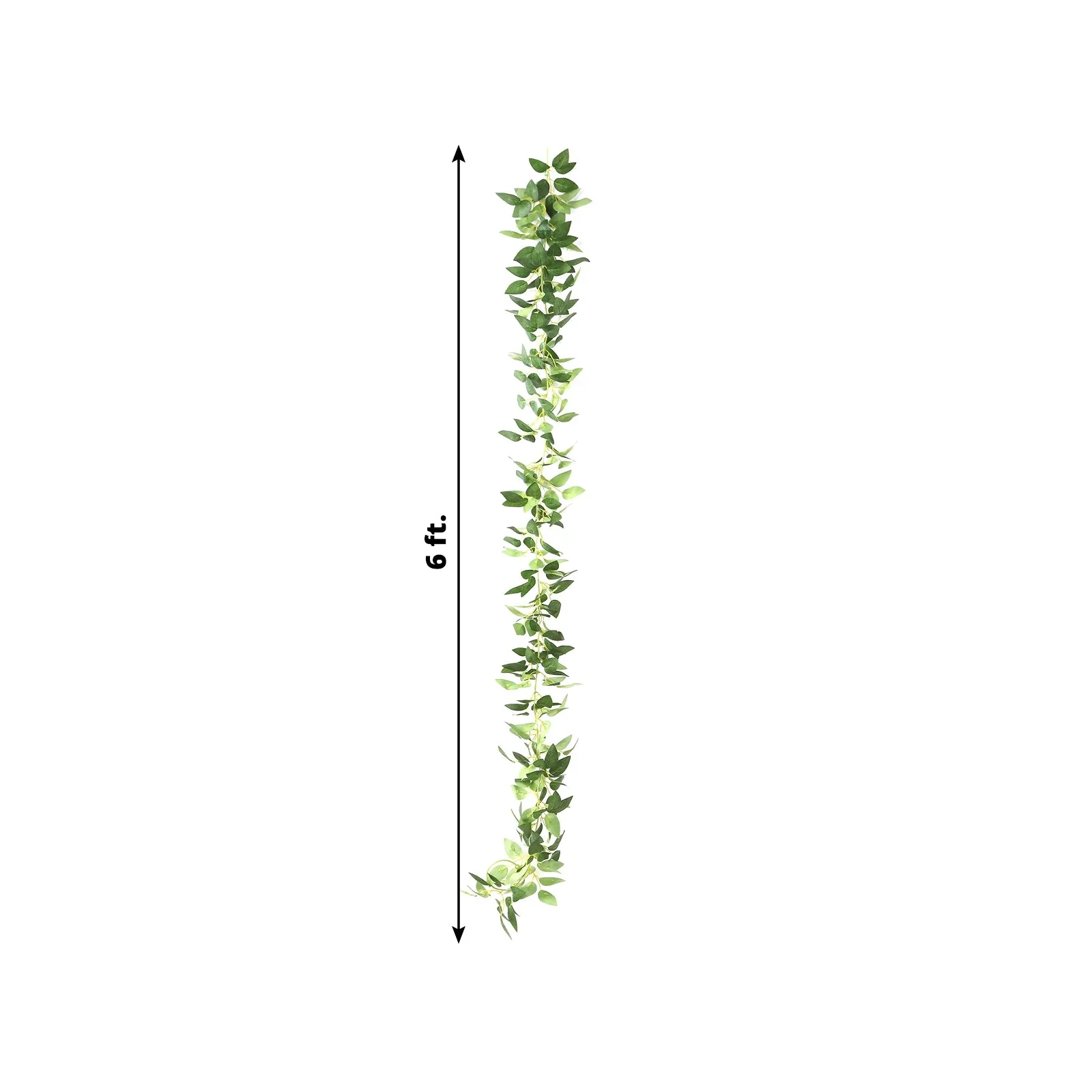 Lighted Rose Leaf Vine, 6ft Artificial Greenery Garland String Lights for Home & Wedding Decor - Image 3