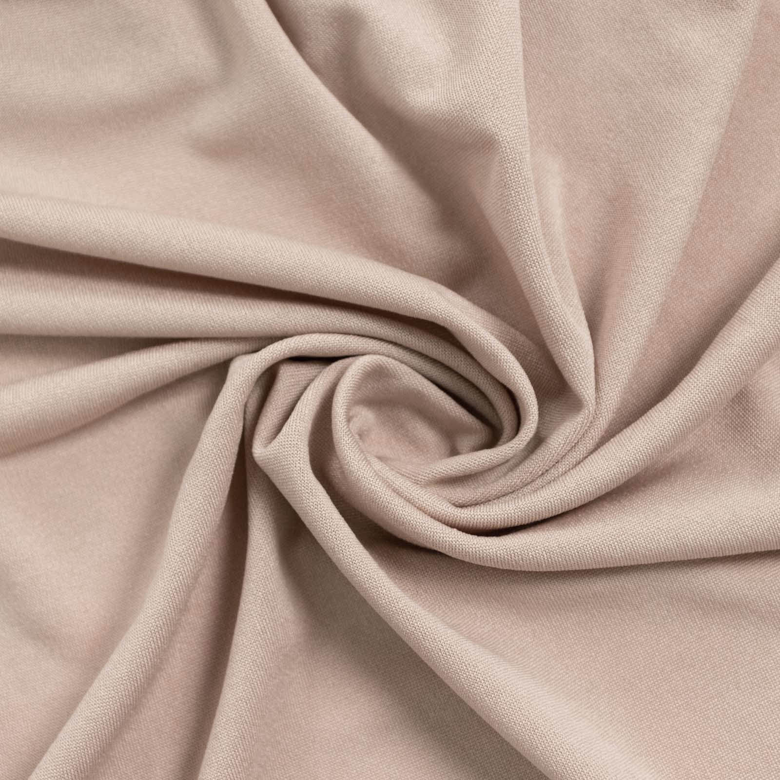 Matte Nude Spandex Fitted Chiara Backdrop Stand Cover For Round Top Wedding Arch - 8ft - Image 7