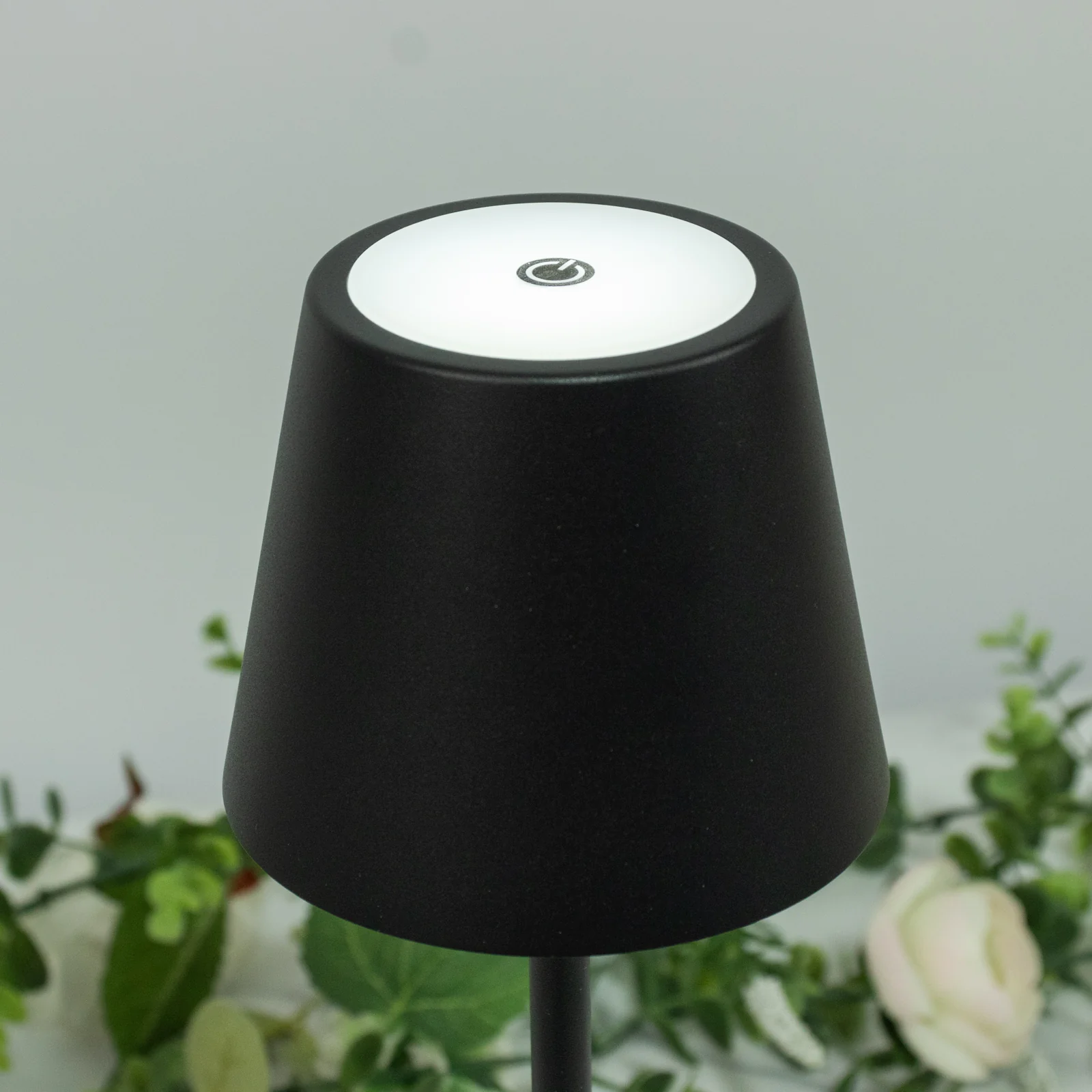 Heavy Duty Black Metal LED Table Lamp with Classic Empire Lampshade – Commercial Grade Cordless Rechargeable Desk Lamp, 3 Color Modes, Stepless Dimming, Touch Control, 15" - Image 7