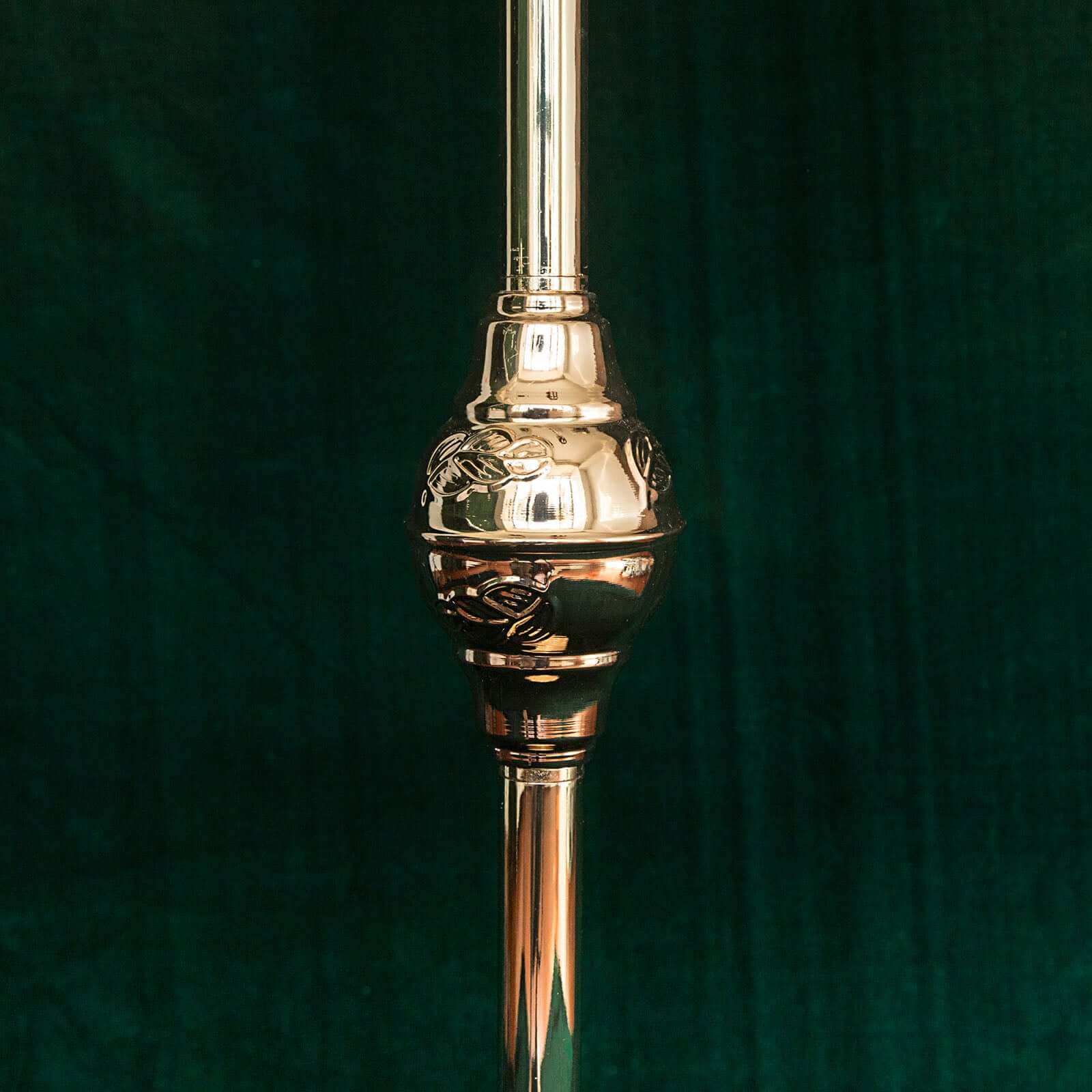 Metal Pearl Beaded Candelabra in Gold 6-Arm with Crystal Chandelier Pendants, Adjustable Table Centerpiece - Image 8