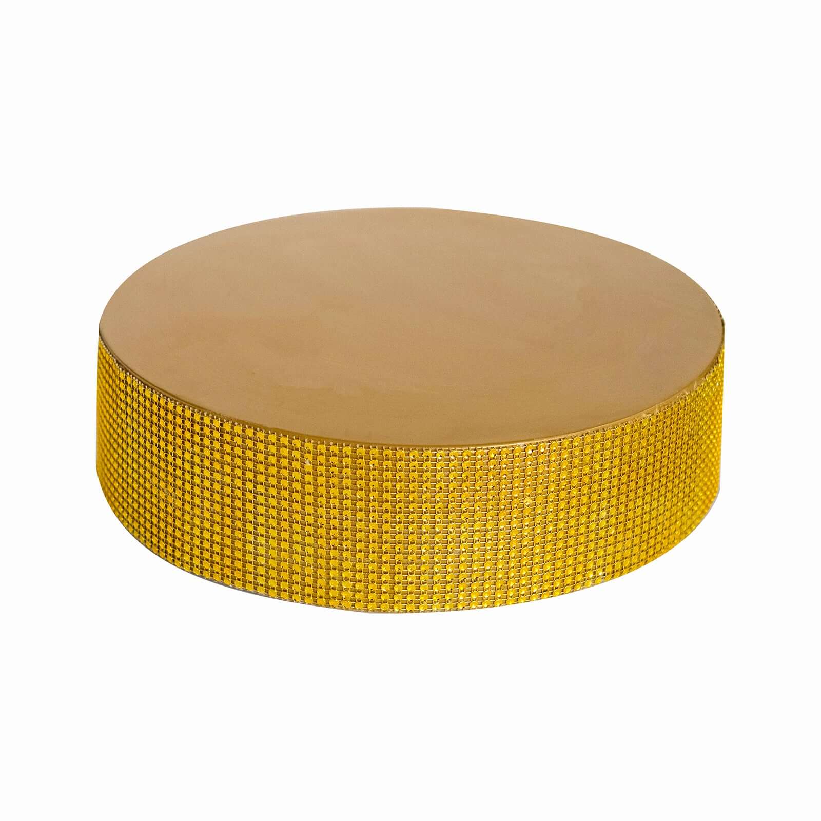 Metal Pedestal Cake Stand 12" Round Design with Rhinestones Gold - Cupcake Holder and Dessert Table Centerpiece - Image 7