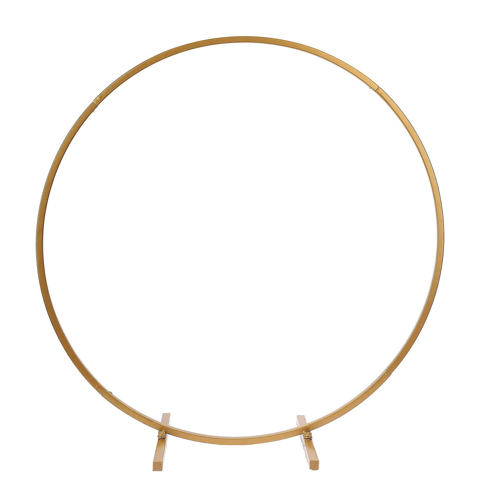 Metal Round Arch Wedding Centerpiece Gold 24" - Hoop Wreath Tabletop Decor for Events - Image 6