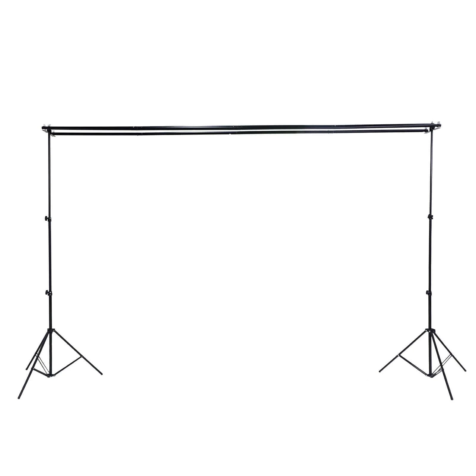 Metal Triple Crossbar Adjustable Pipe and Drape Kit, Photography Backdrop Stand 8ftX10ft - Image 6