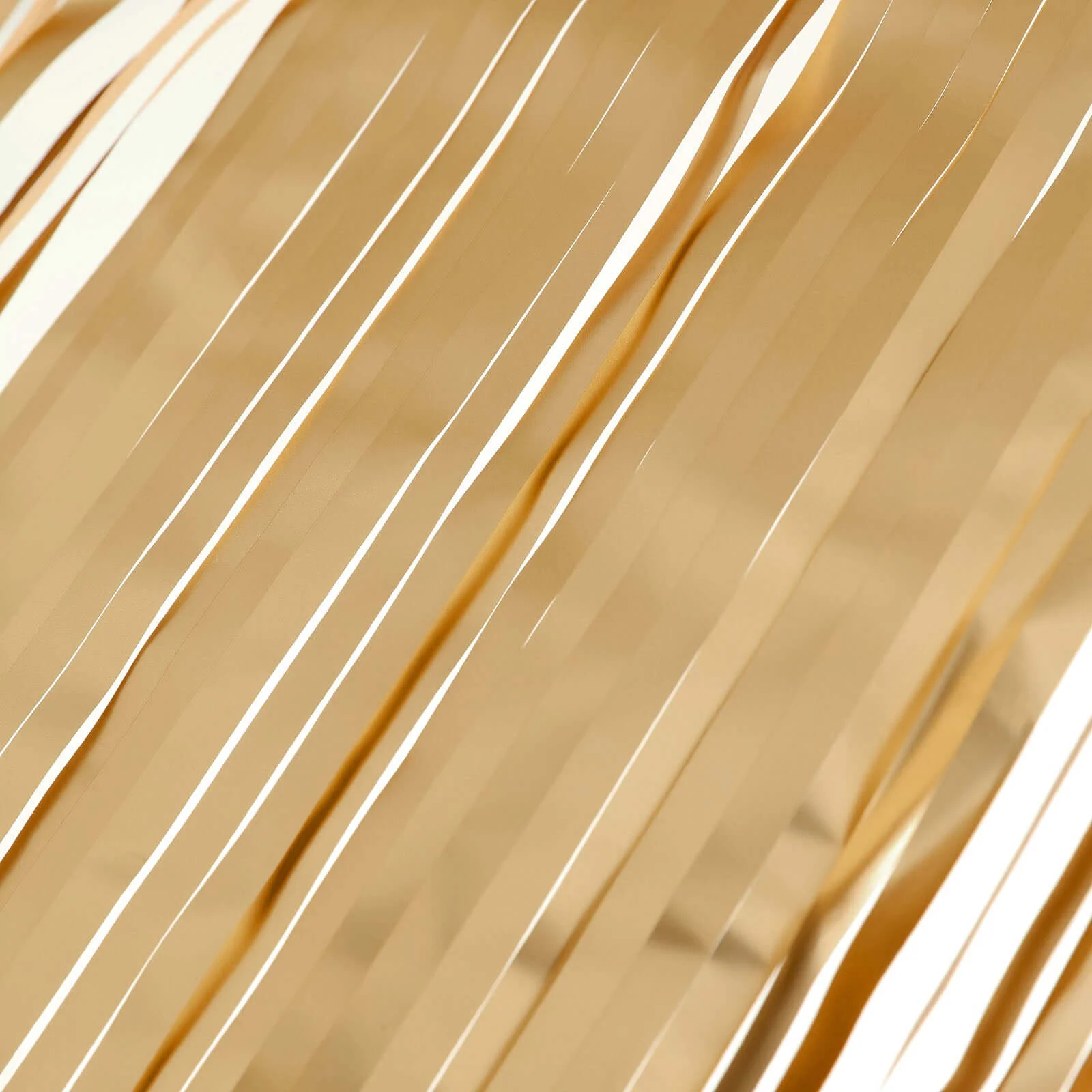 Metallic Foil Fringe Table Skirt 30"x9ft Matte Gold with Self Adhesive Backing - Tinsel Party Table Skirt - Image 11