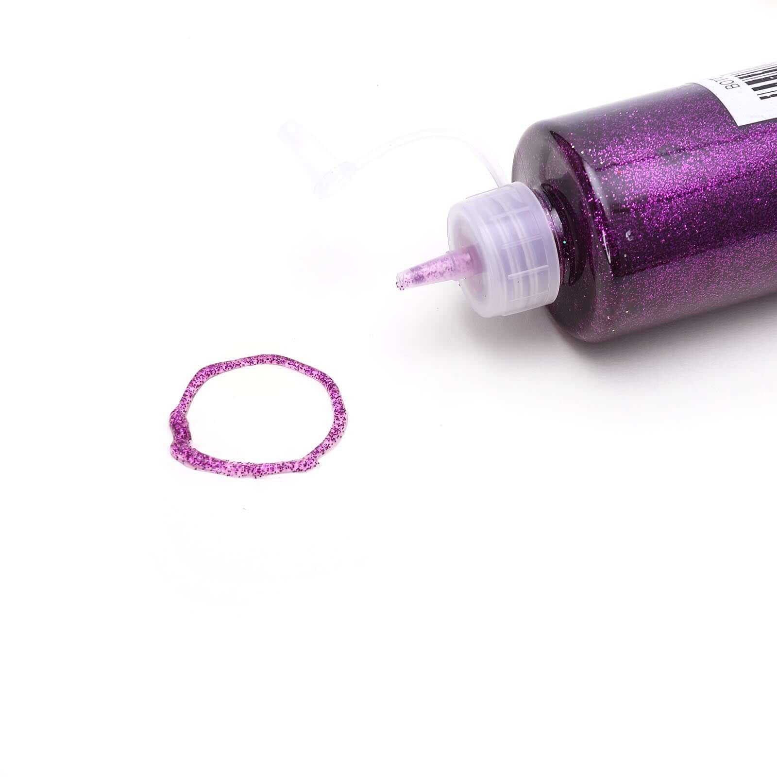 Metallic Glitter Glue 4 oz Bottle Purple - Nontoxic Washable Art Glue for Creative DIY Projects Kids' Crafts & Party Decor - Image 14