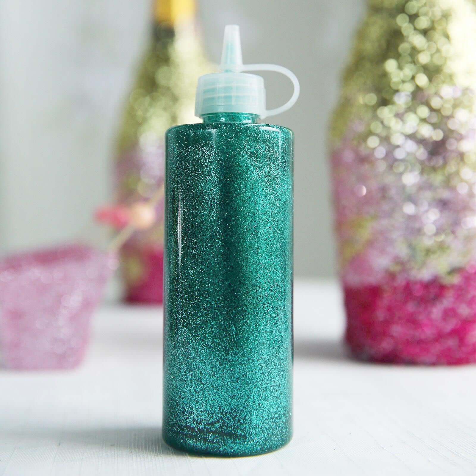 Metallic Glitter Glue 4 oz Bottle Turquoise - Nontoxic Washable Art Glue for Creative DIY Projects Kids' Crafts & Party Decor