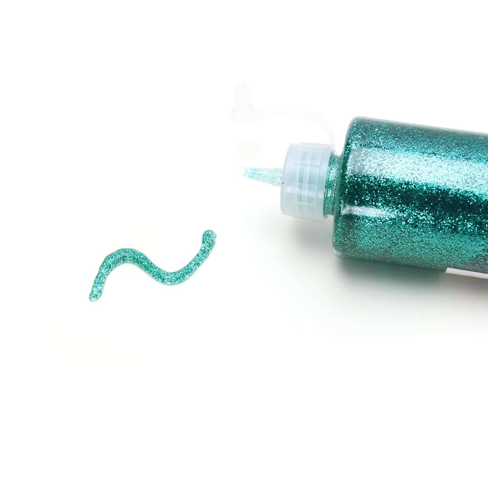Metallic Glitter Glue 4 oz Bottle Turquoise - Nontoxic Washable Art Glue for Creative DIY Projects Kids' Crafts & Party Decor - Image 14