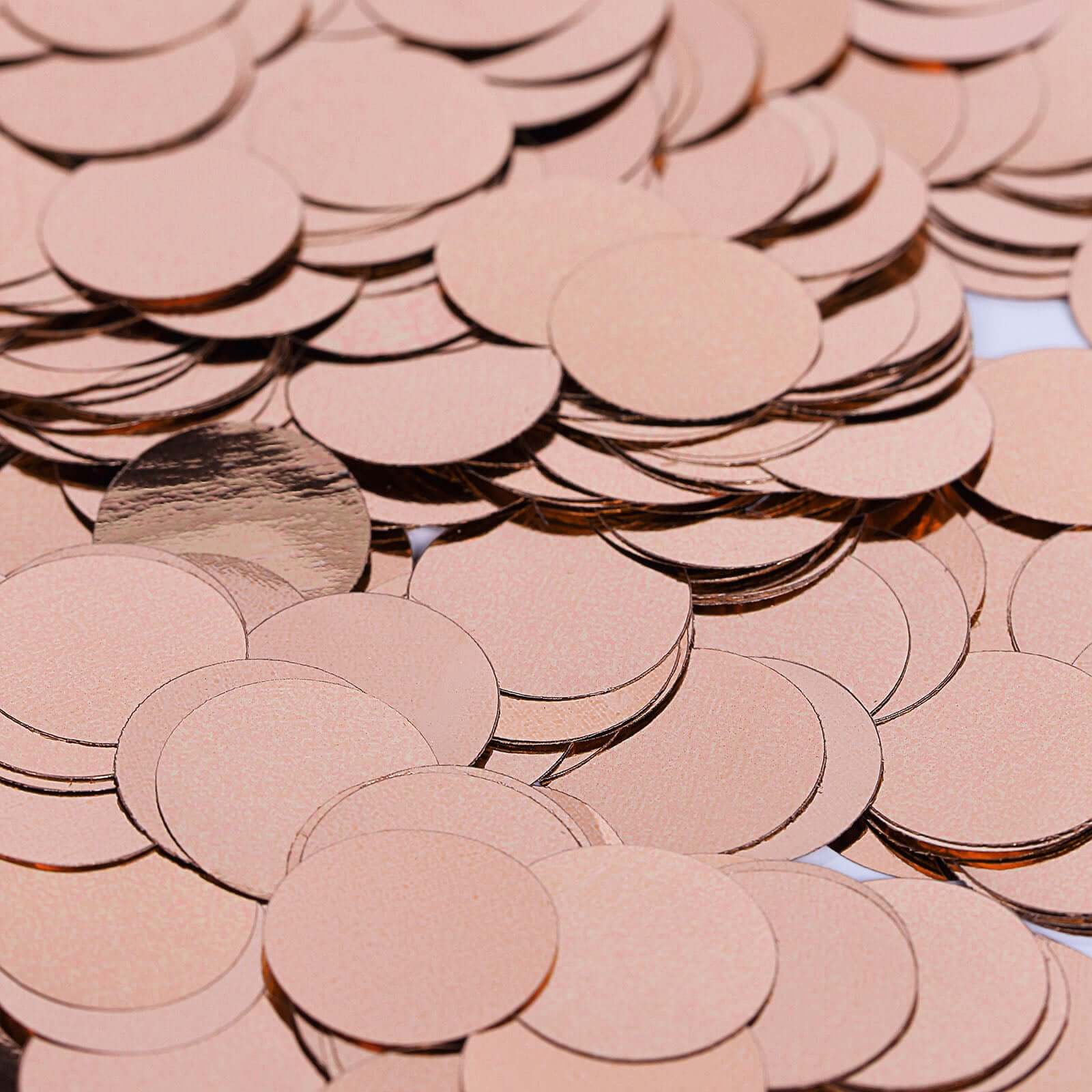 Metallic Round Party Confetti 18G Bag Rose Gold Foil - Balloon Table Confetti Glitter Dots for Festive Weddings Baby Bridal Showers & Events - Image 10