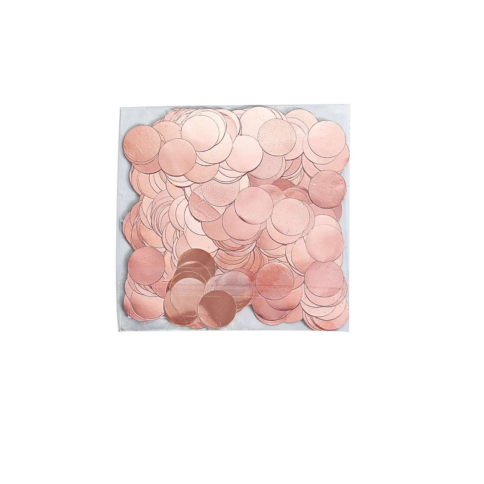 Metallic Round Party Confetti 18G Bag Rose Gold Foil - Balloon Table Confetti Glitter Dots for Festive Weddings Baby Bridal Showers & Events - Image 6