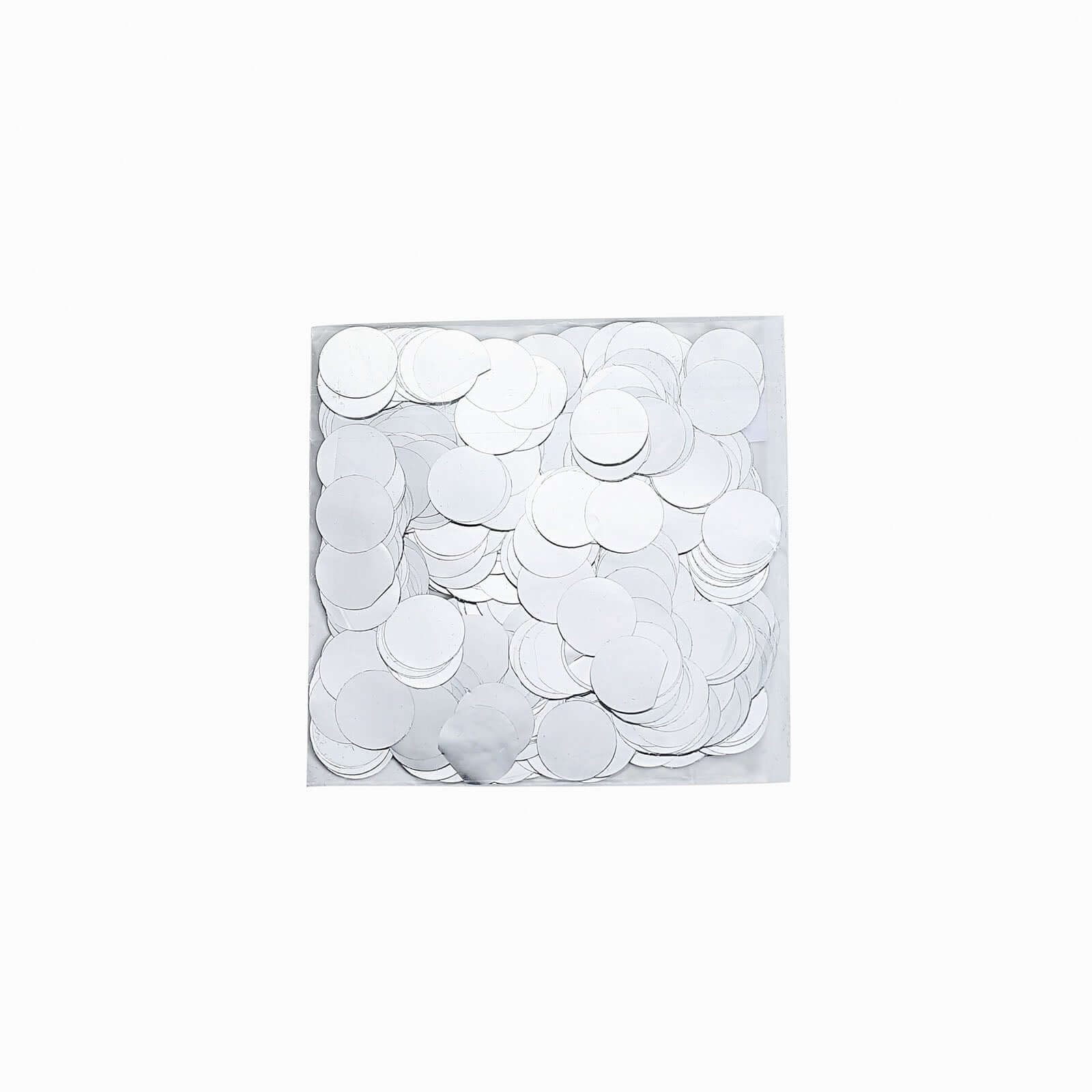 Metallic Round Party Confetti 18G Bag Silver Foil - Balloon Table Confetti Glitter Dots for Festive Weddings Baby Bridal Showers & Events - Image 7