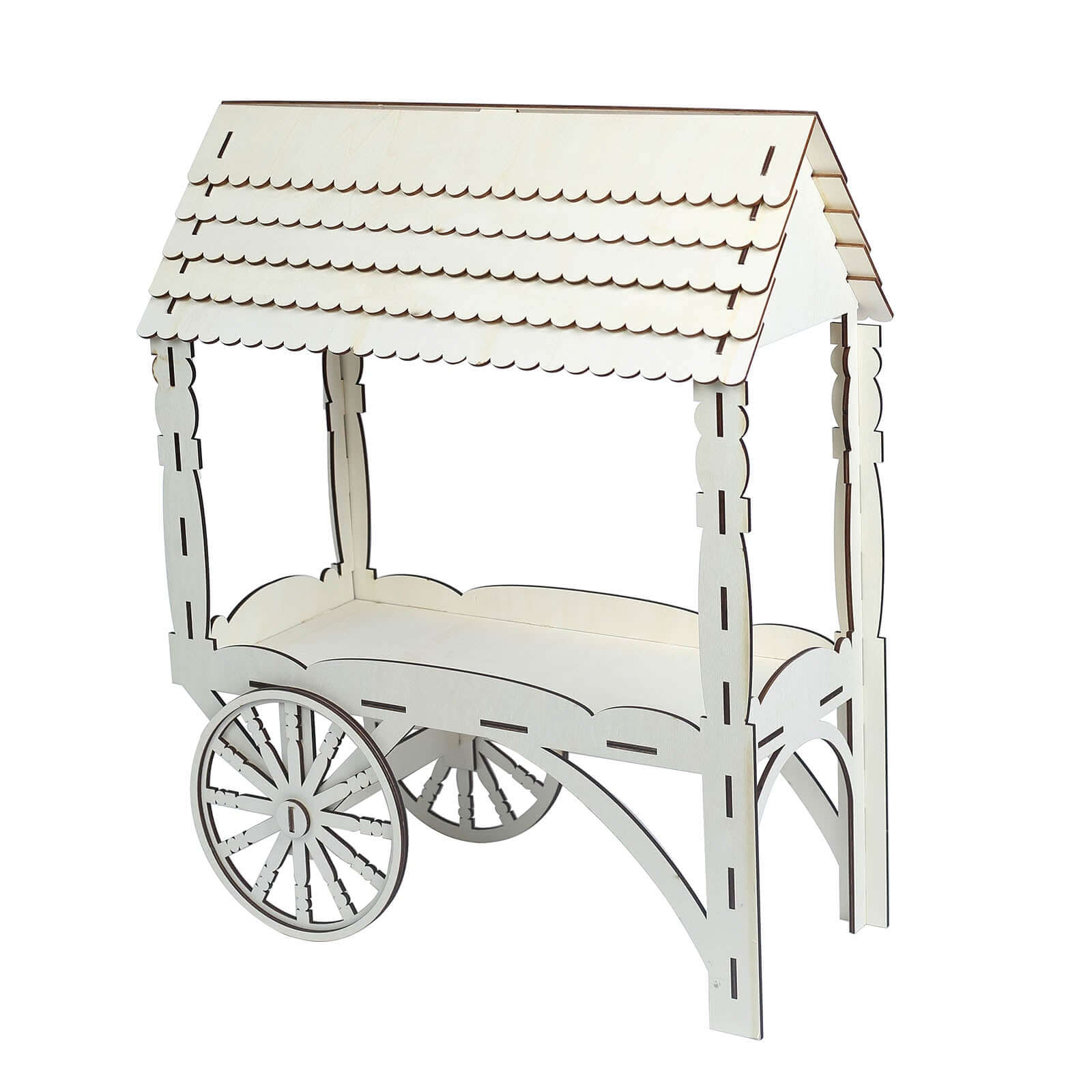 Mini Wooden Dessert Display 25" Candy Cart Sweet Stall Design Natural - Tabletop Cupcake Stand - Image 4