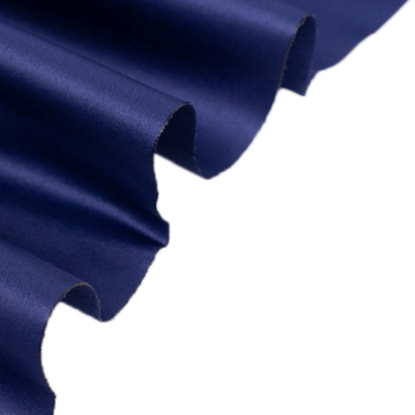 Navy Blue Lamour Satin Fabric Bolt, Heavy Matte Satin Fabric By The Yard - 54"x10 Yards - Image 4