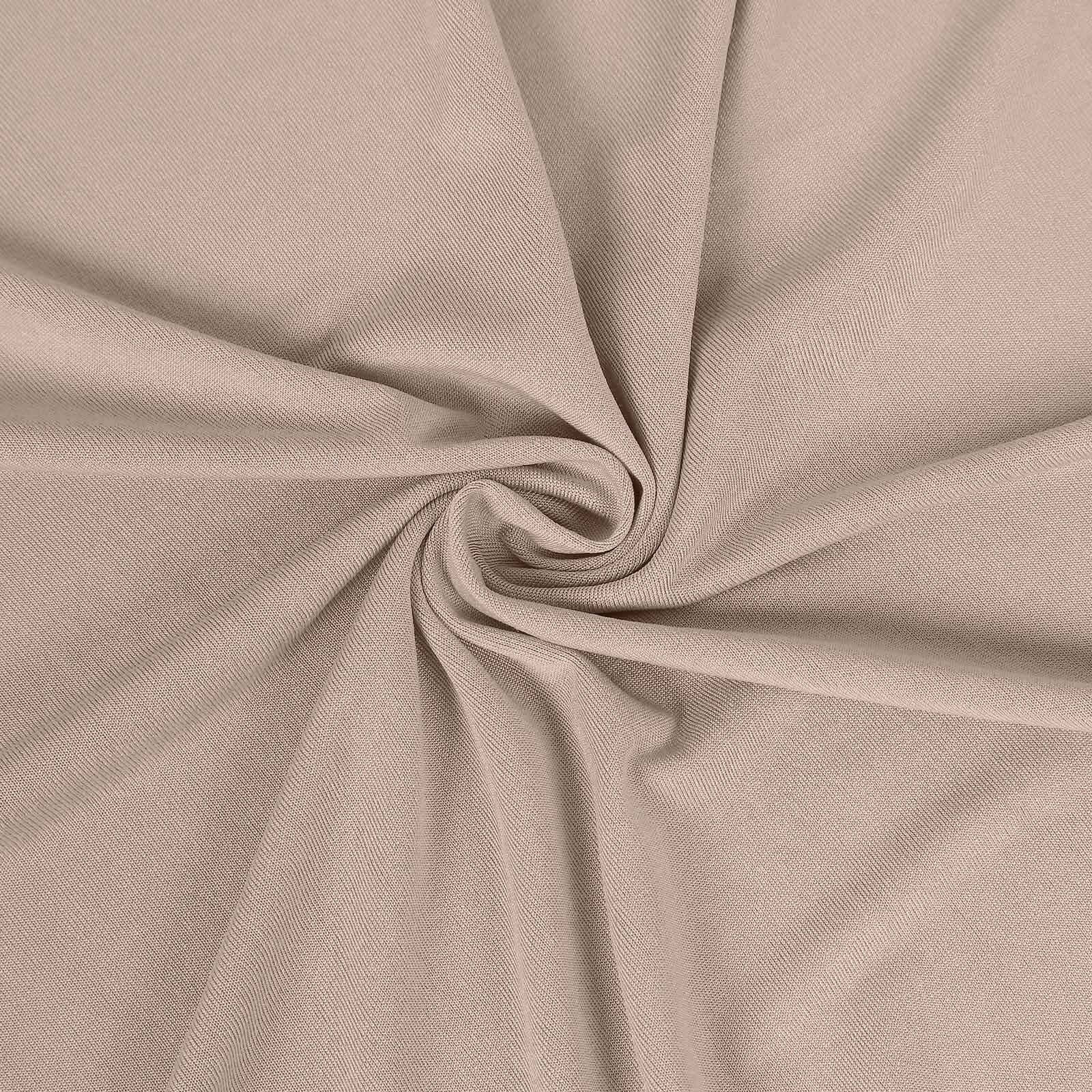 Nude 4-Way Stretch Spandex Backdrop Drape Curtain, Wrinkle Free Event Divider Panel with Rod Pockets - 5ftx14ft - Image 7