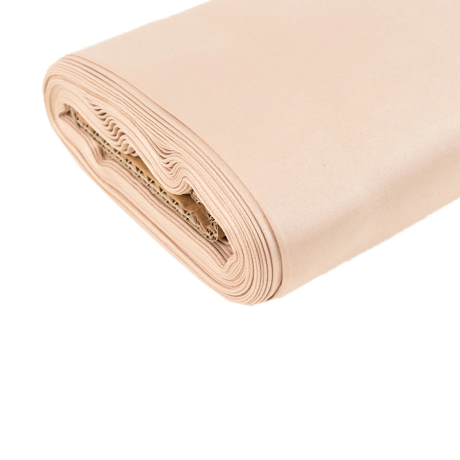 Nude Lamour Satin Fabric Bolt, Heavy Matte Satin Fabric By The Yard - 54"x10 Yards