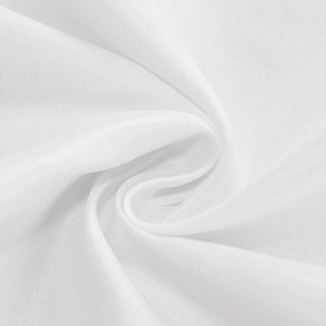 Open Back Fitted Polyester Rectangle Tablecloth 96"x30" White - Ideal for Trade Shows and Events - Image 9