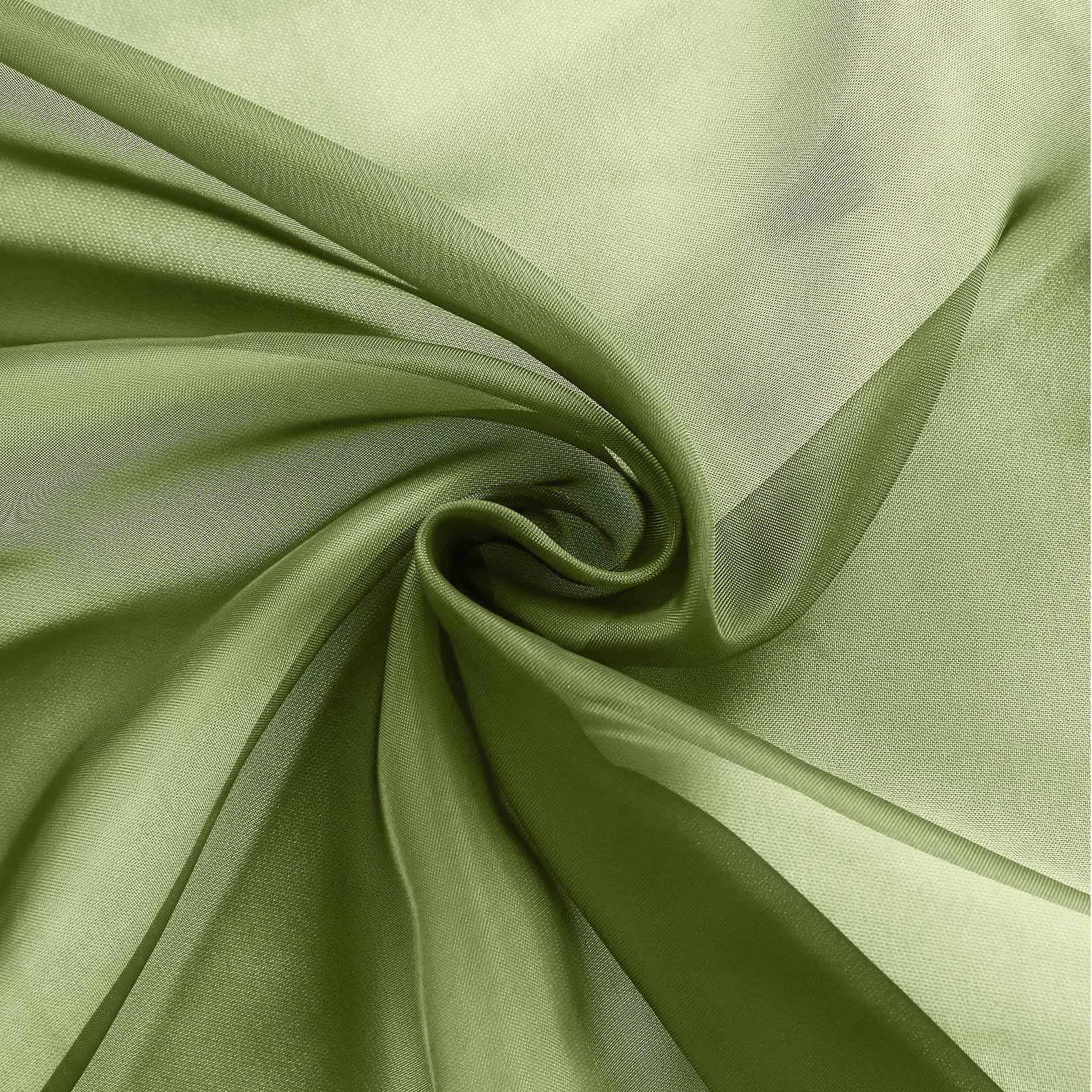 20 Pack Organza Chair Sashes 6"x108" Olive Green – Reusable Sheer Wedding Chair Bows - Image 7