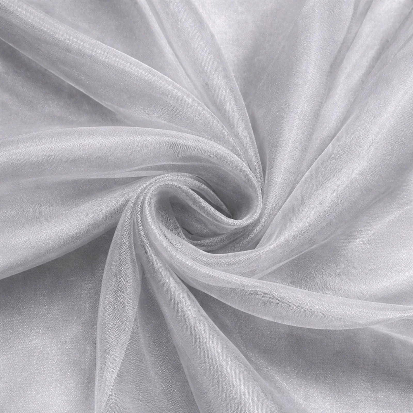 20 Pack Organza Chair Sashes 6"x108" Silver – Reusable Sheer Wedding Chair Bows - Image 6