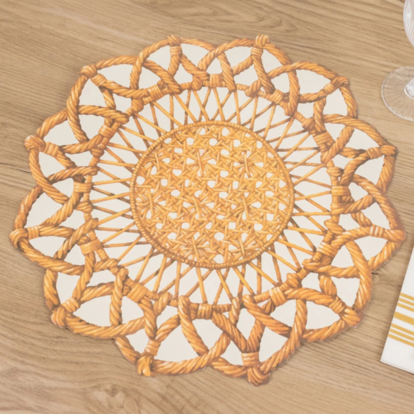 10-Pack Disposable Table Placemats 16" Brown