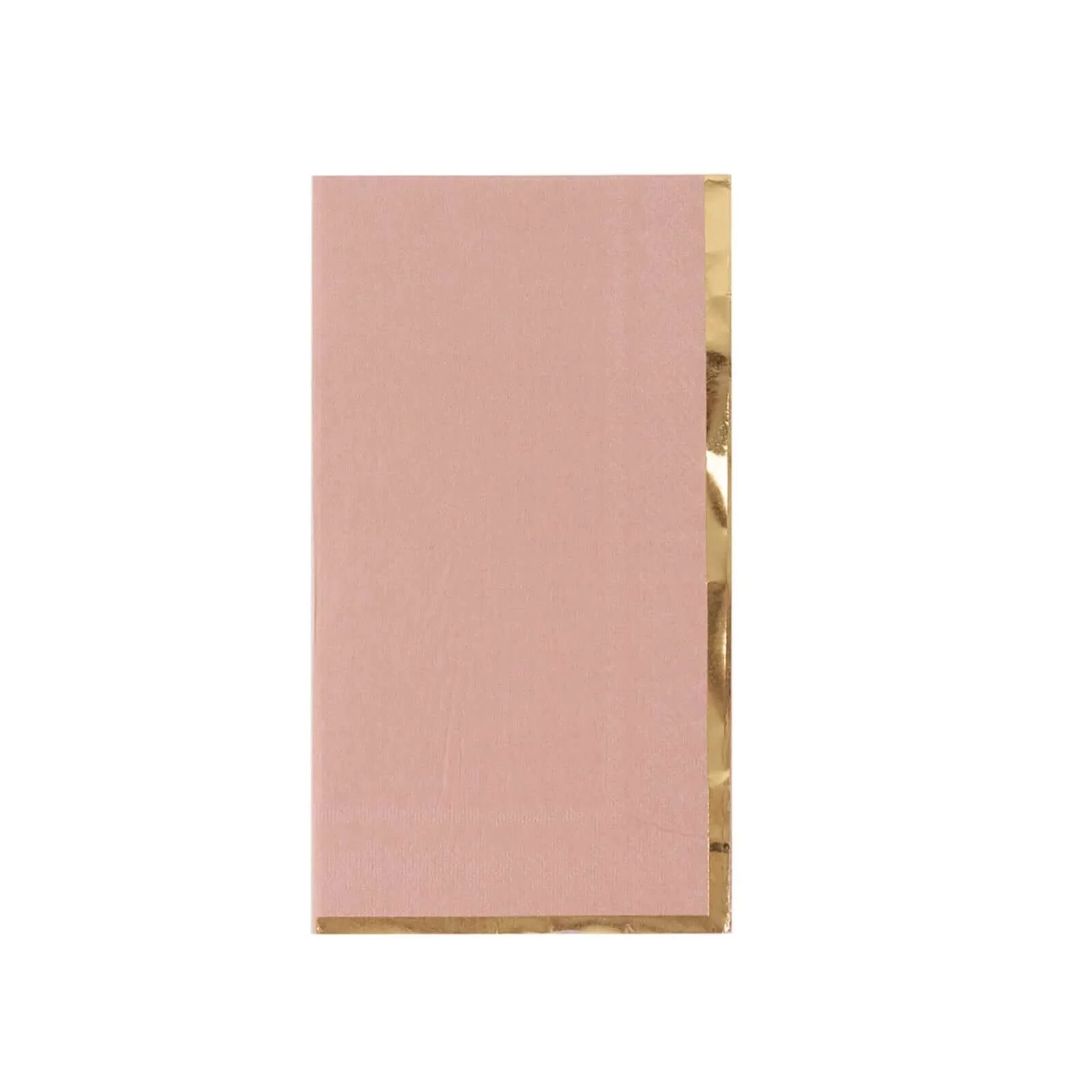 50-Pack Paper Dinner Napkins 2 Ply Dusty Rose with Gold Foil Edge - Soft Disposable Napkins - Image 6