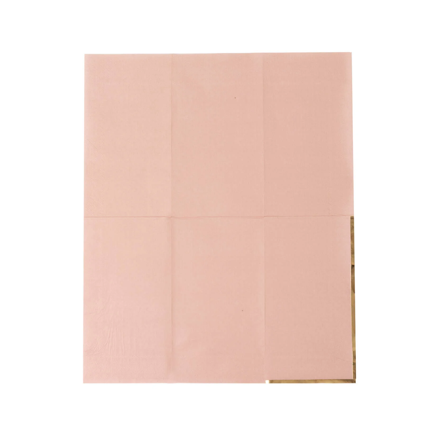 50-Pack Paper Dinner Napkins 2 Ply Dusty Rose with Gold Foil Edge - Soft Disposable Napkins - Image 8
