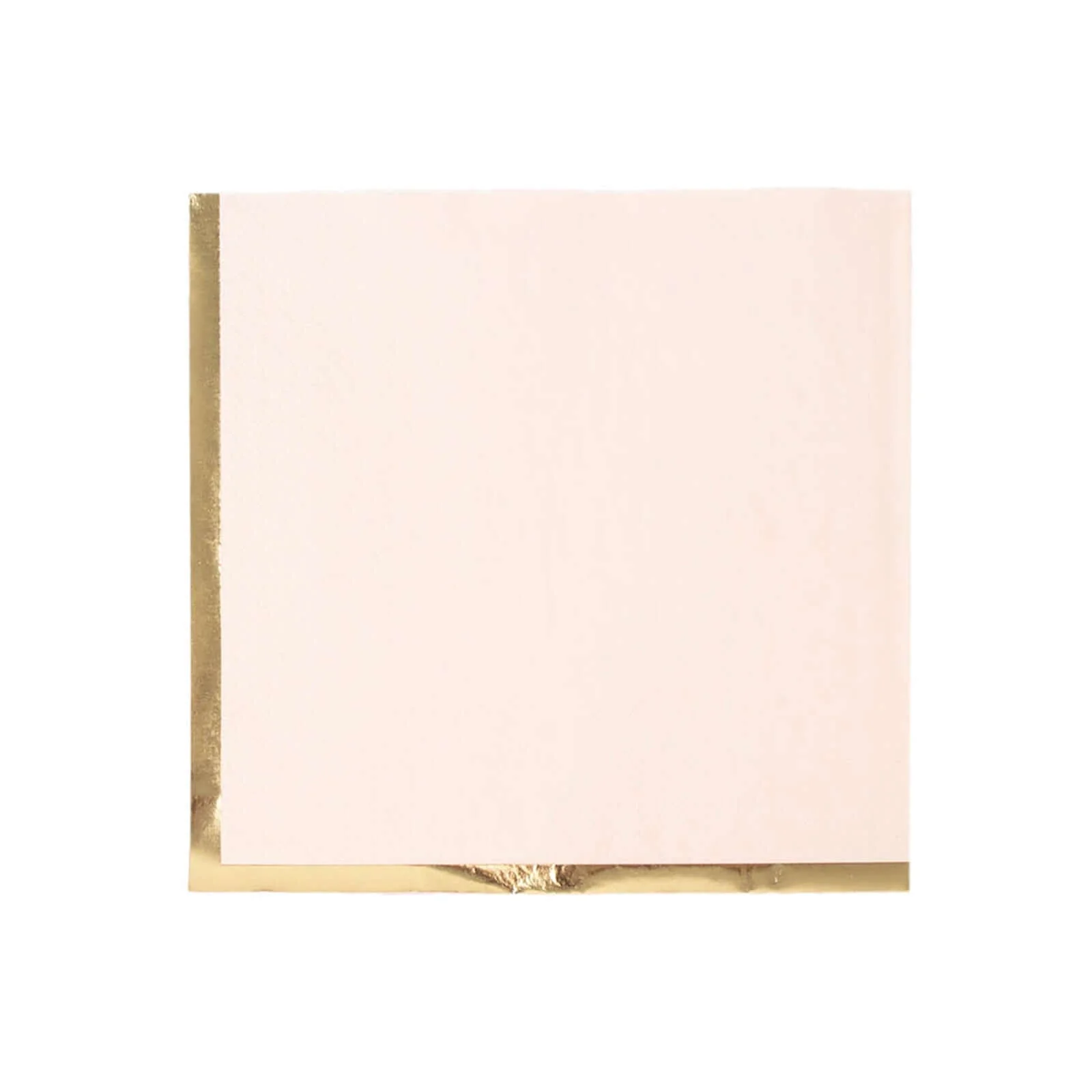 50-Pack Paper Beverage Napkins 2 Ply Blush with Gold Foil Edge 6.5"x6.5" - Soft Disposable Cocktail Napkins - Image 7