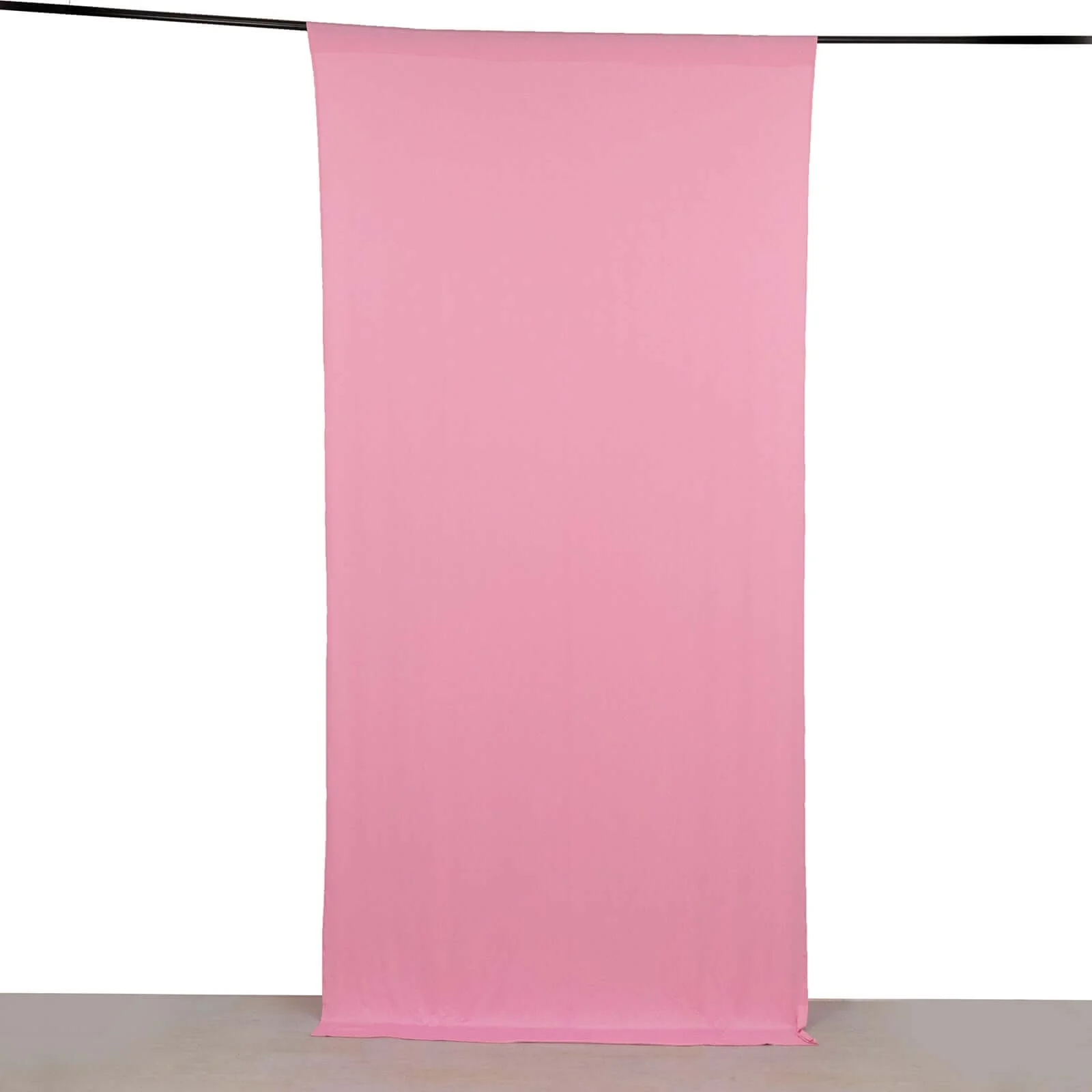 Pink 4-Way Stretch Spandex Backdrop Drape Curtain, Wrinkle Free Event Divider Panel with Rod Pockets - 5ftx10ft - Image 6