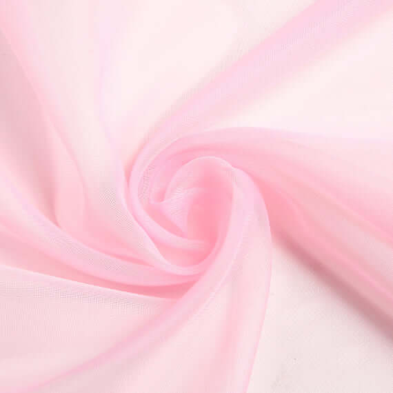 Pink Sheer Organza Wedding Arch Draping Fabric, Long Curtain Backdrop Window Scarf Valance 18ft - Image 7