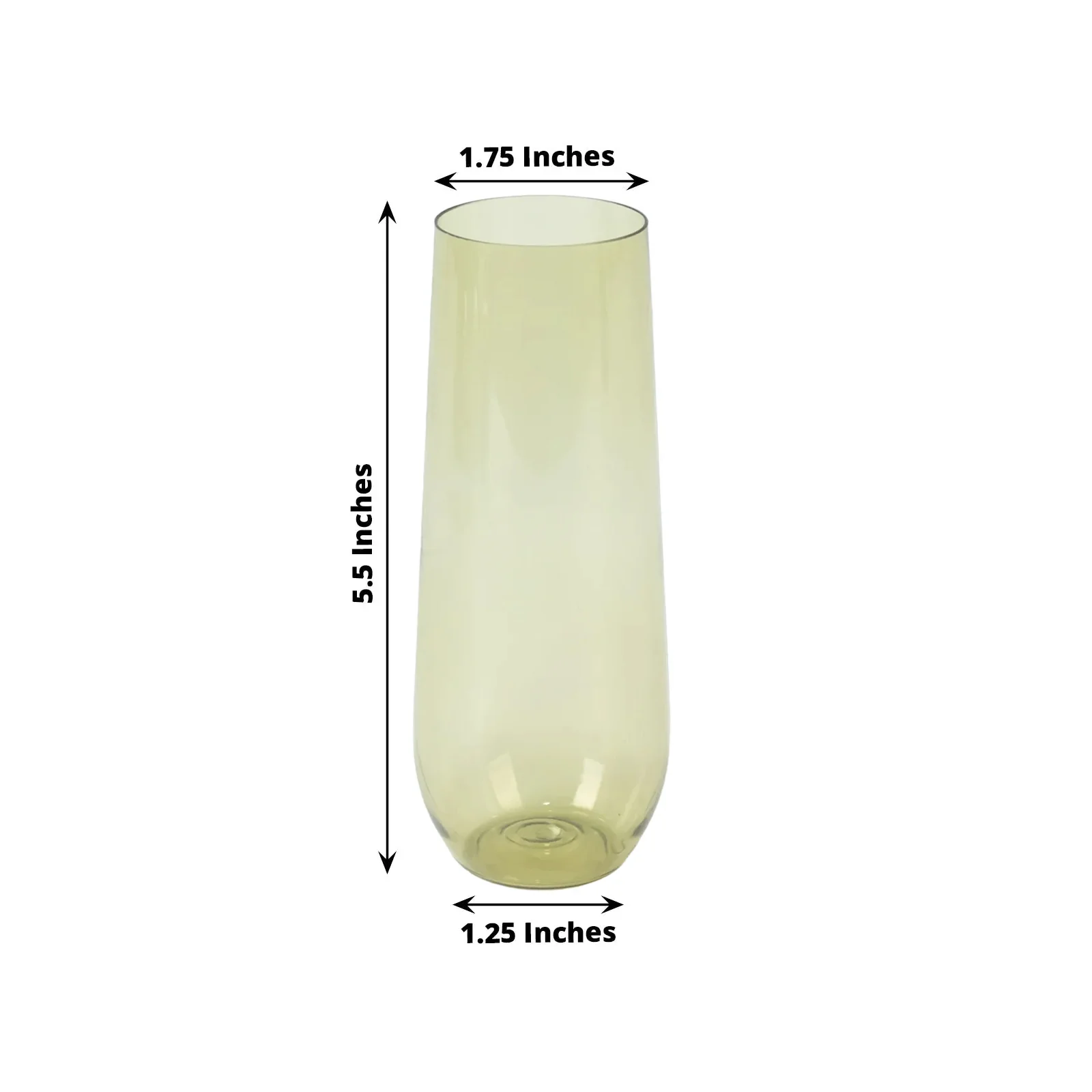 12 Pack Plastic Champagne Flutes in Transparent Dusty Sage Green, Reusable Lightweight Champagne Glass 9oz - Image 2