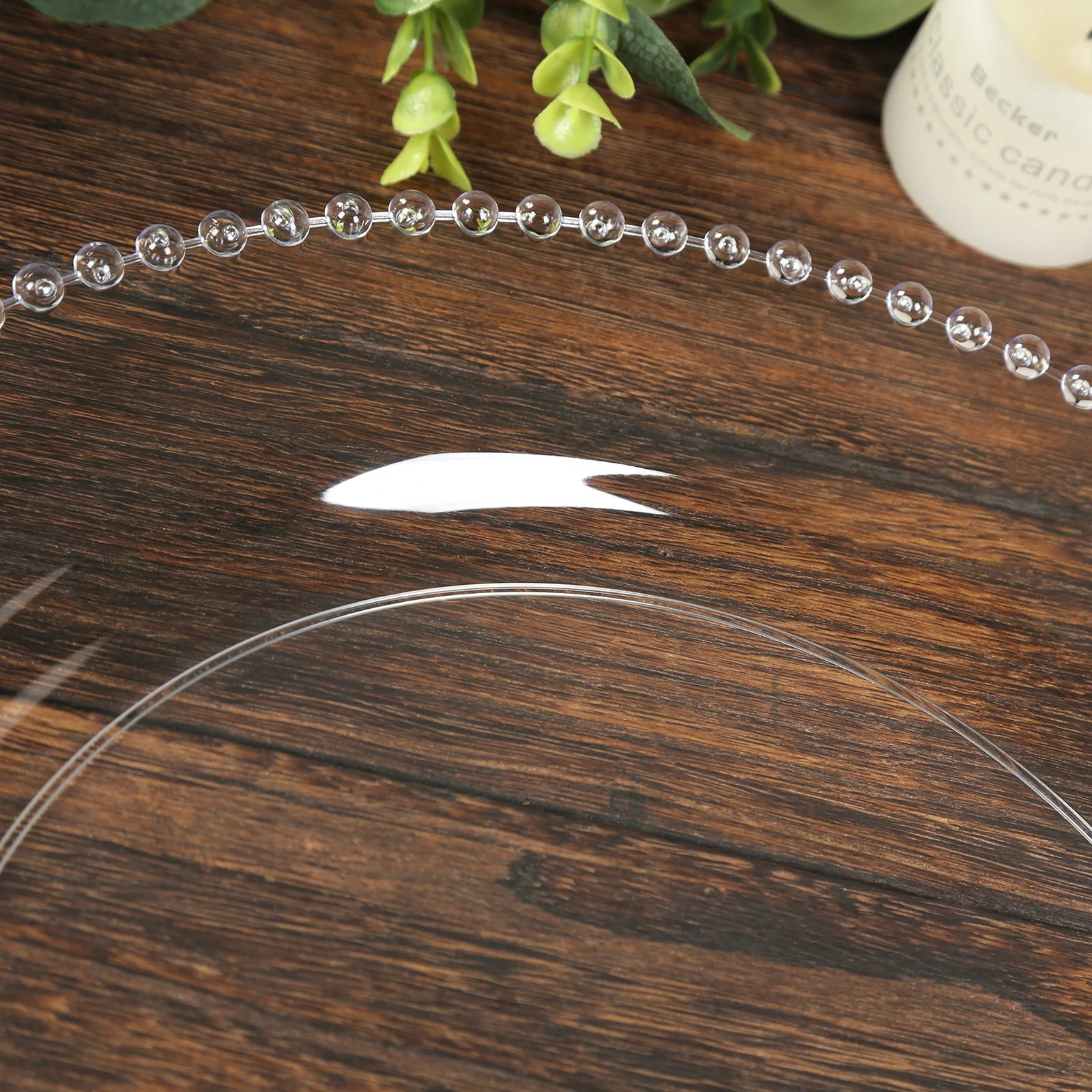 10-Pack Economy Plastic Charger Plates 13" Round Clear Beaded Rim - Stylish Dinner Party Serving Plates - Image 9