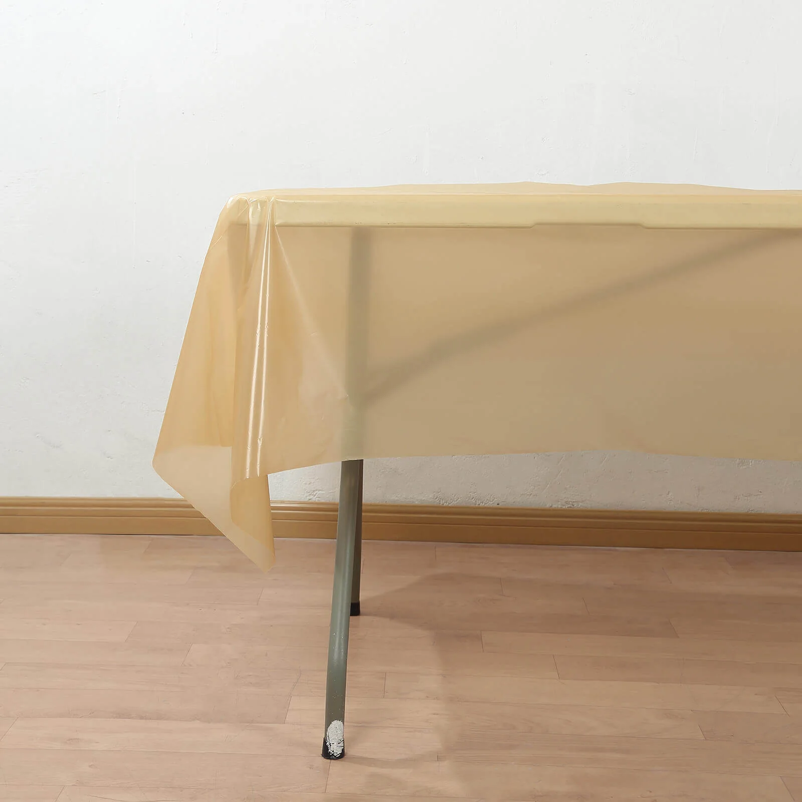 Plastic Table Cover Roll 54"x300ft Gold with Slide Cutter - Cuts Up to 36 Rectangle 8ft Disposable Tablecloths - Image 6