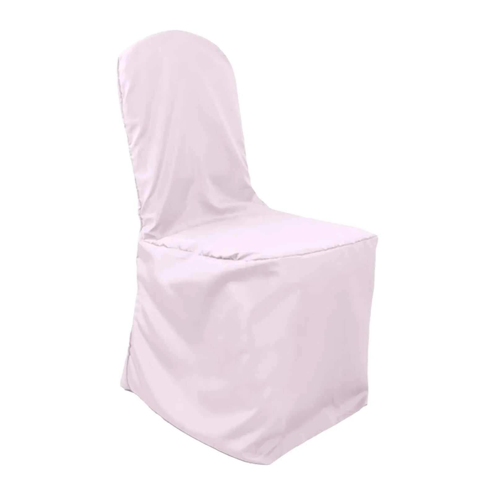 Polyester Banquet Chair Cover Blush - Reusable Stain-Resistant Slipcover - Image 6