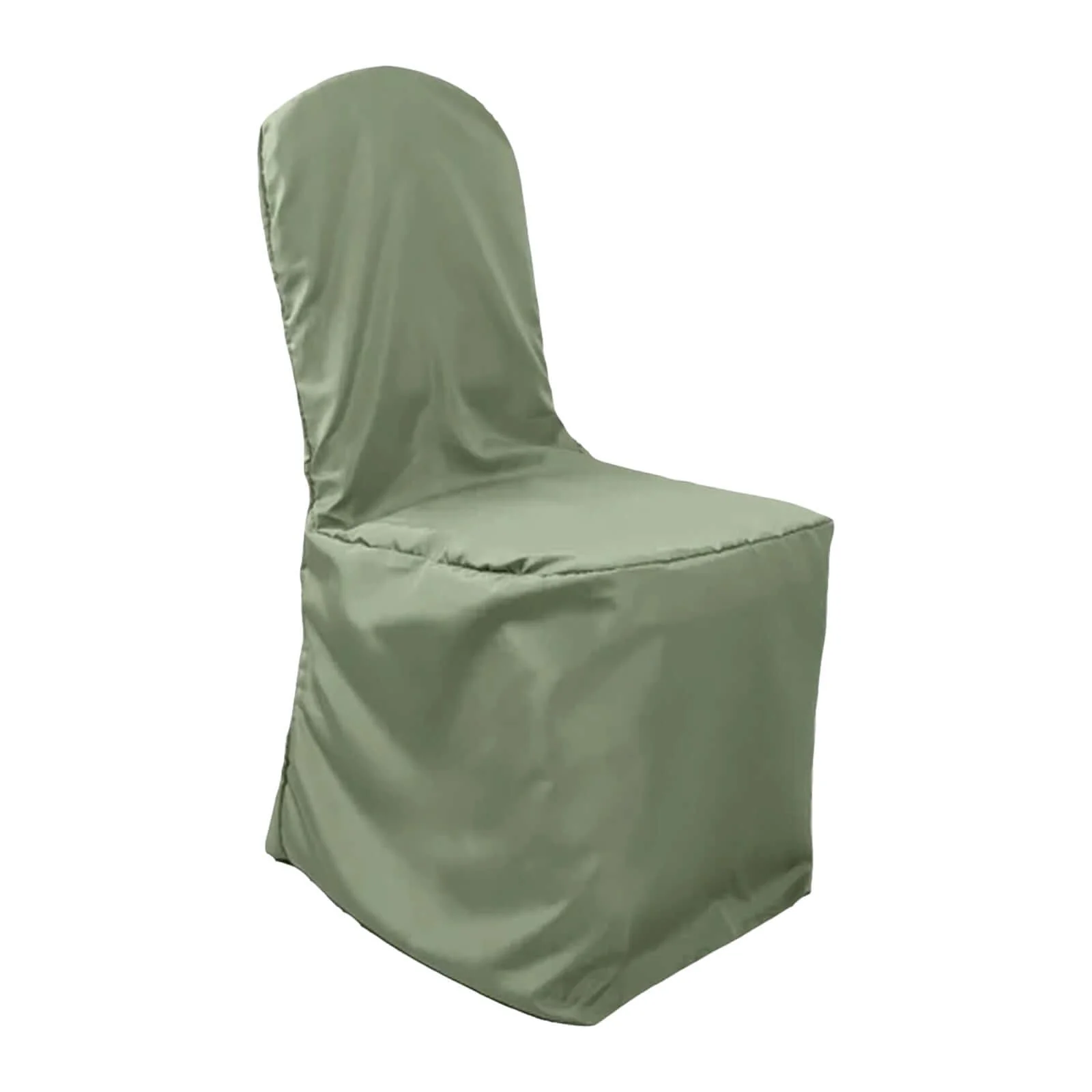 Polyester Banquet Chair Cover Dusty Sage Green - Reusable Stain-Resistant Slipcover - Image 7