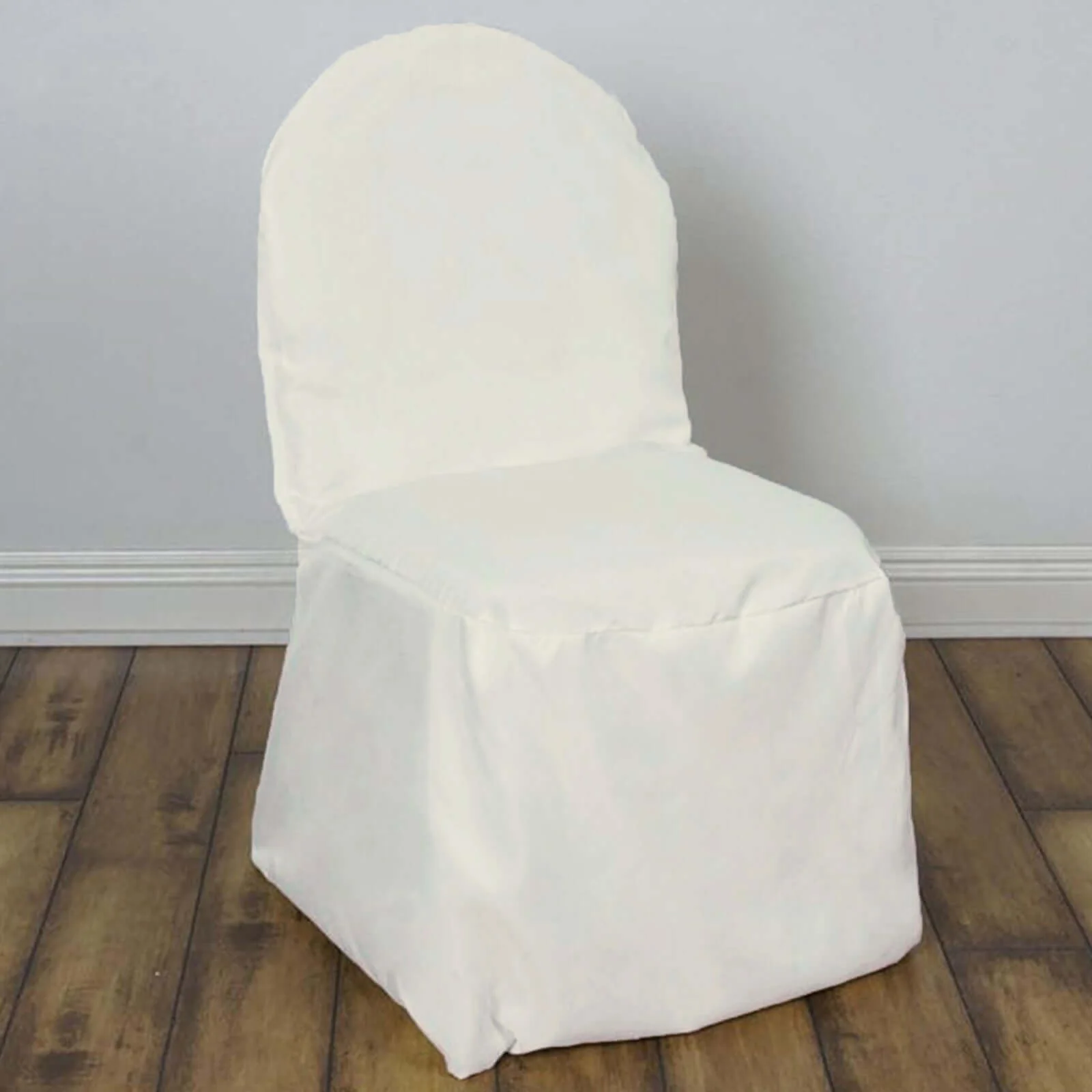 Polyester Banquet Chair Cover Ivory - Reusable Stain-Resistant Slipcover - Image 6