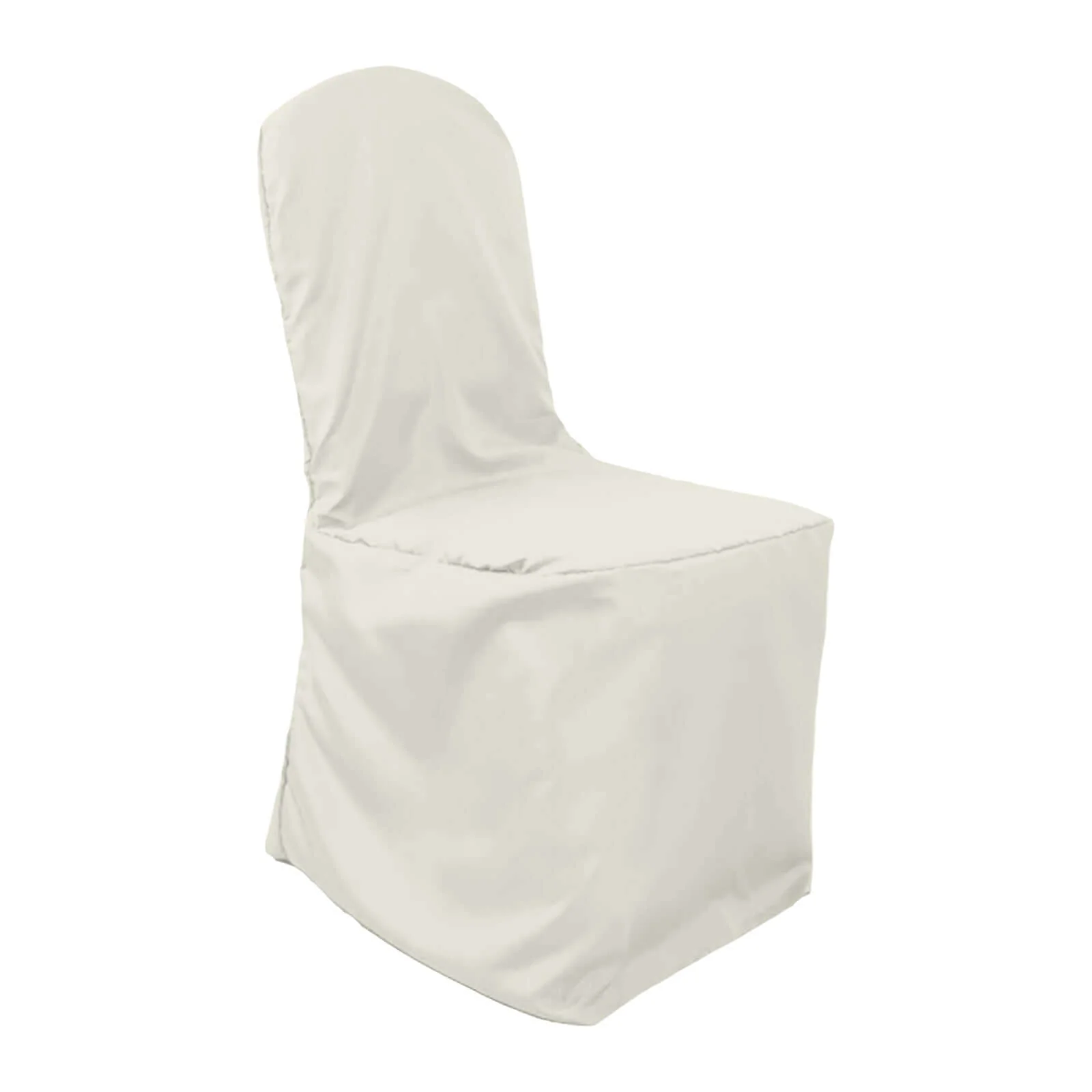 Polyester Banquet Chair Cover Ivory - Reusable Stain-Resistant Slipcover - Image 7