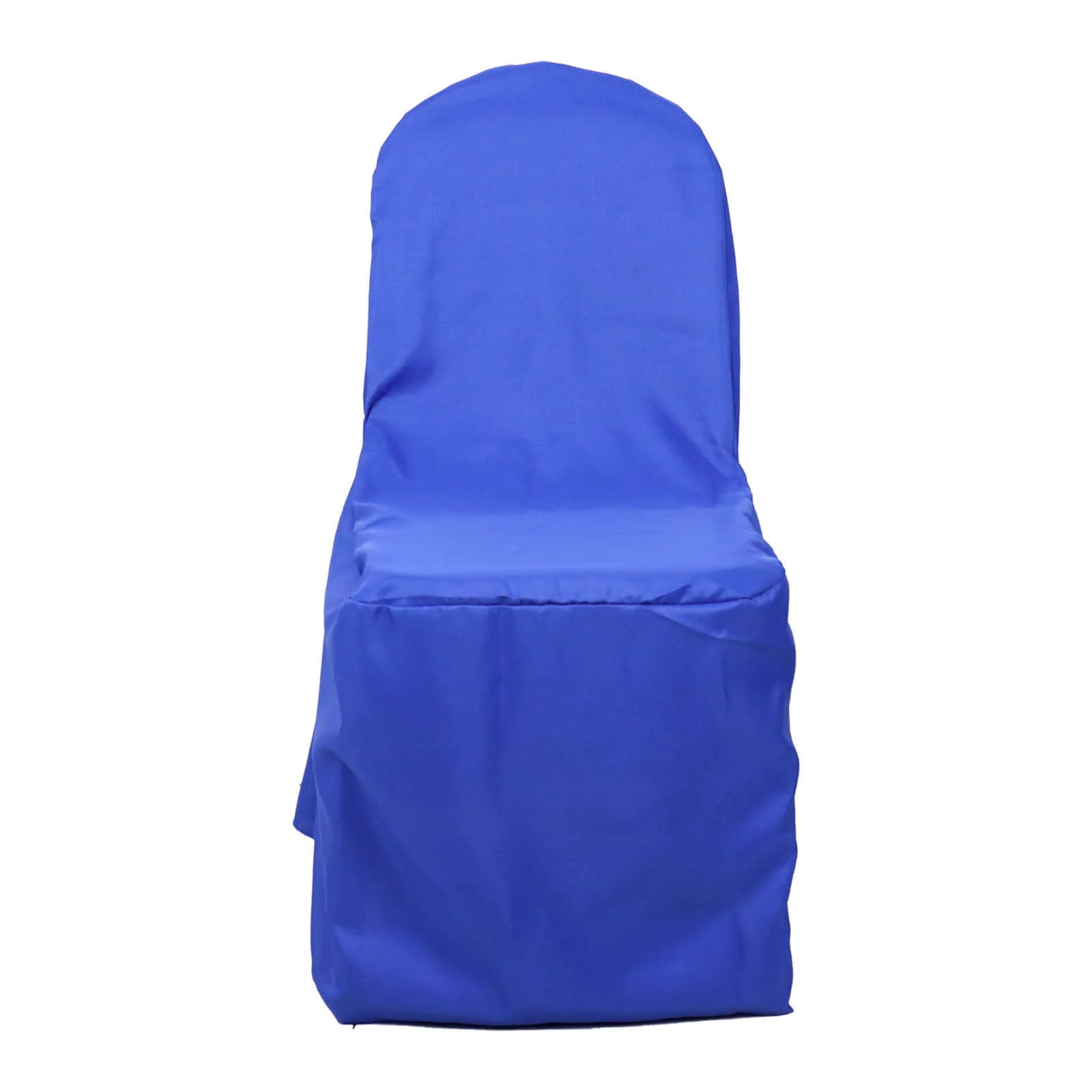 Polyester Banquet Chair Cover Royal Blue - Reusable Stain-Resistant Slipcover - Image 7