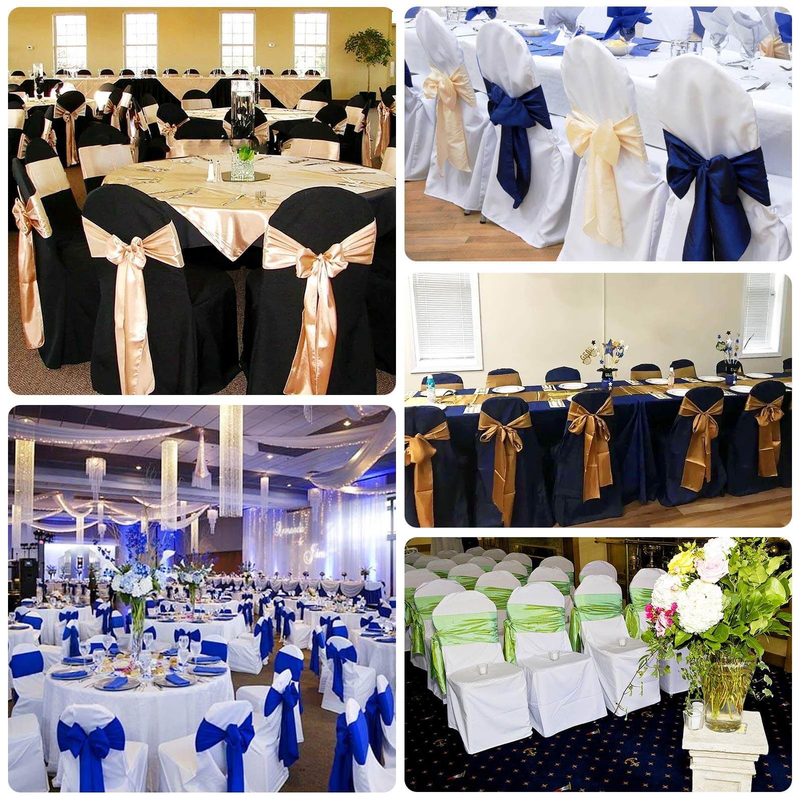 Polyester Banquet Chair Cover White - Reusable Stain-Resistant Slip-On Design - Image 5