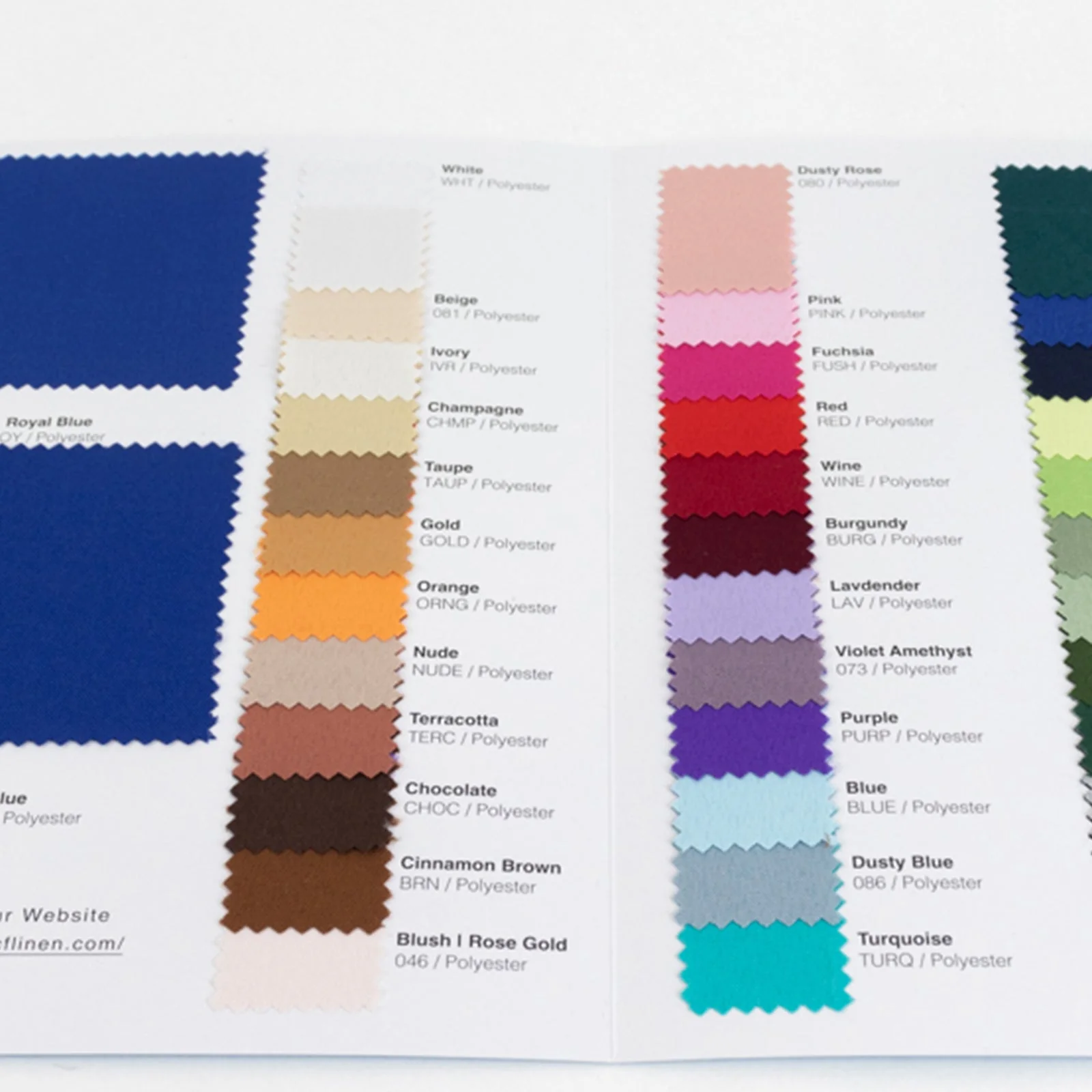 Polyester Fabric Sample Book - 35 Colors, High-Quality Swatches for Upholstery, Sewing and Craft Projects - Image 6