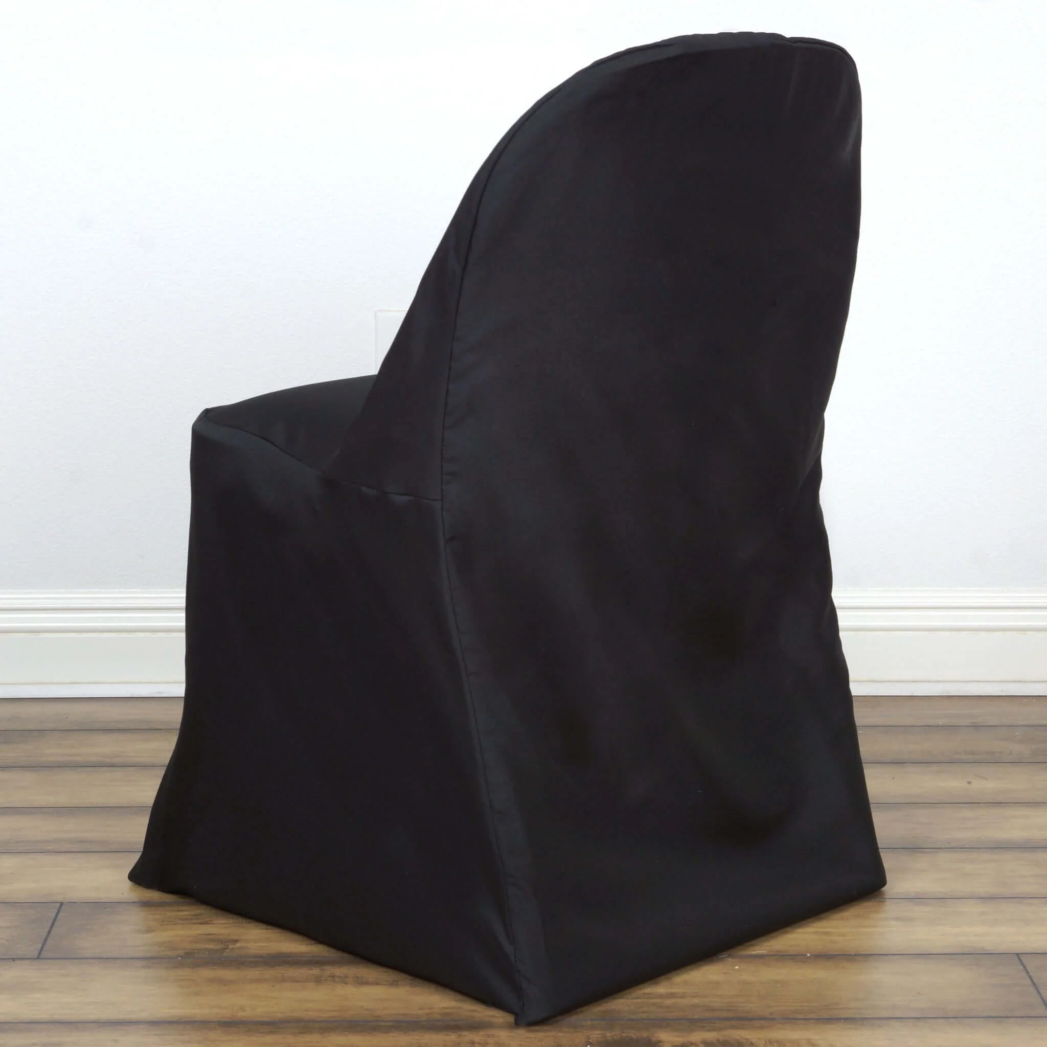 Polyester Folding Chair Cover Black - Reusable & Stain Resistant Slip On Cover - Image 7