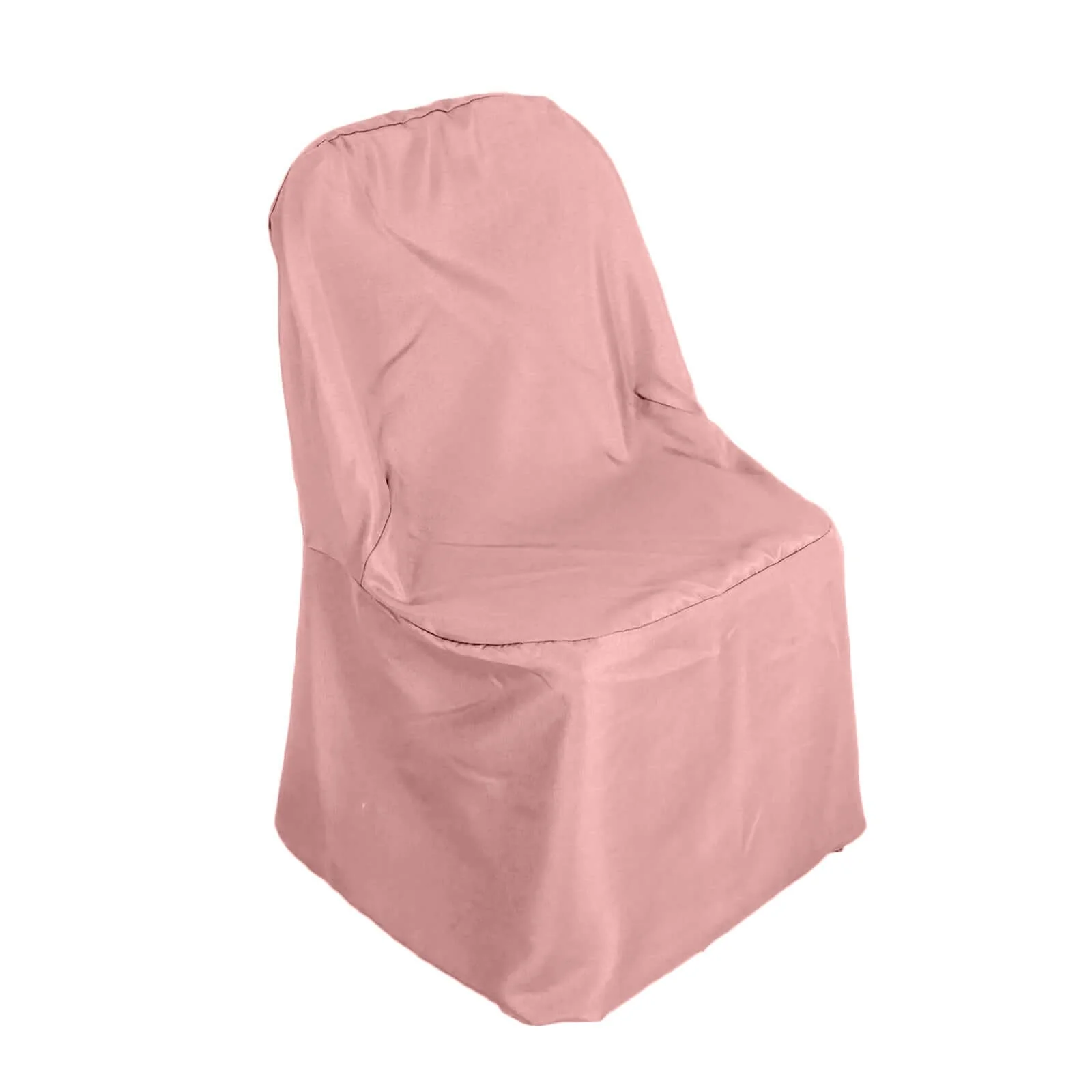 Polyester Folding Chair Cover Dusty Rose - Reusable Stain-Resistant Slipcover - Image 3