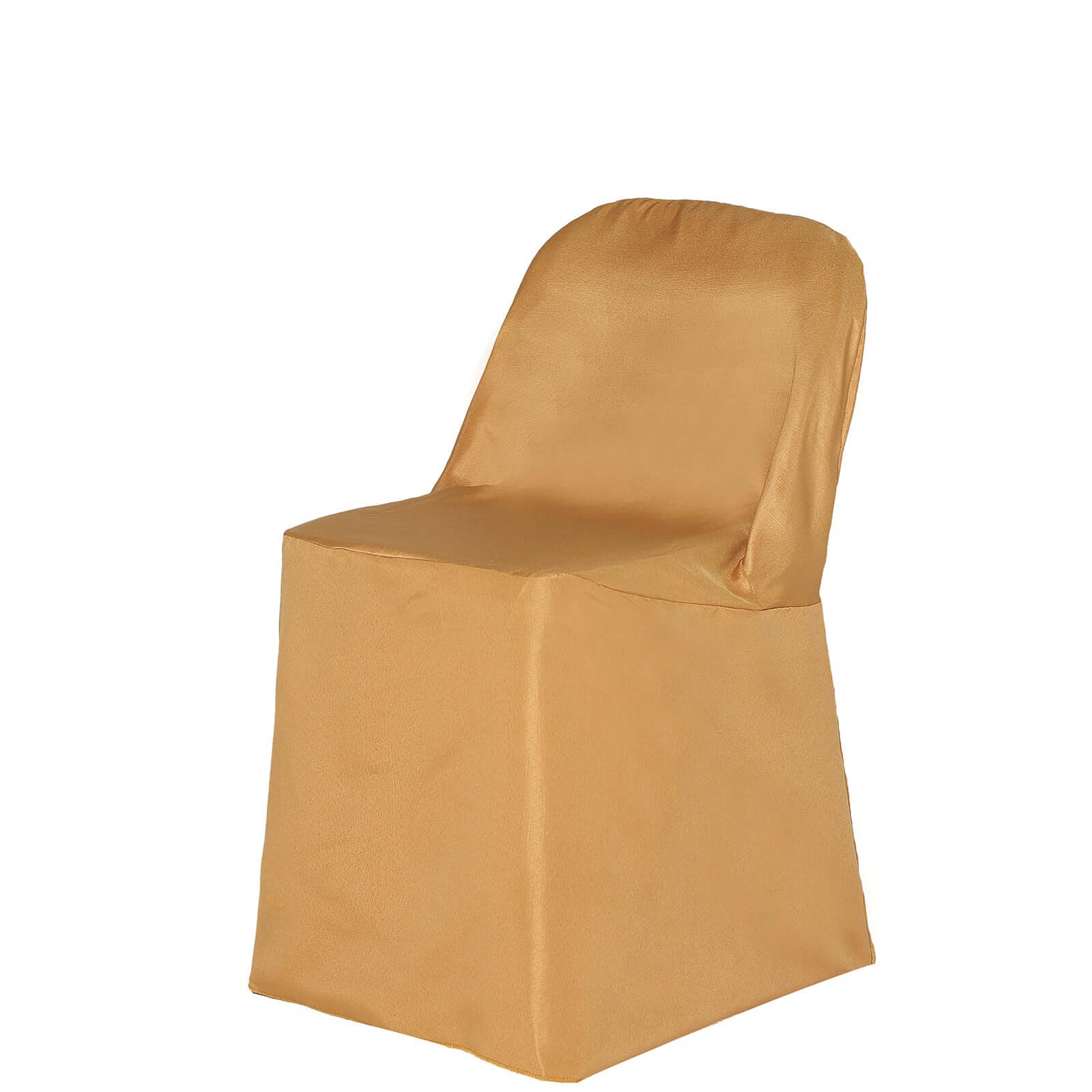 Polyester Folding Chair Cover Gold - Reusable Stain-Resistant Slip-On Design for Events - Image 6