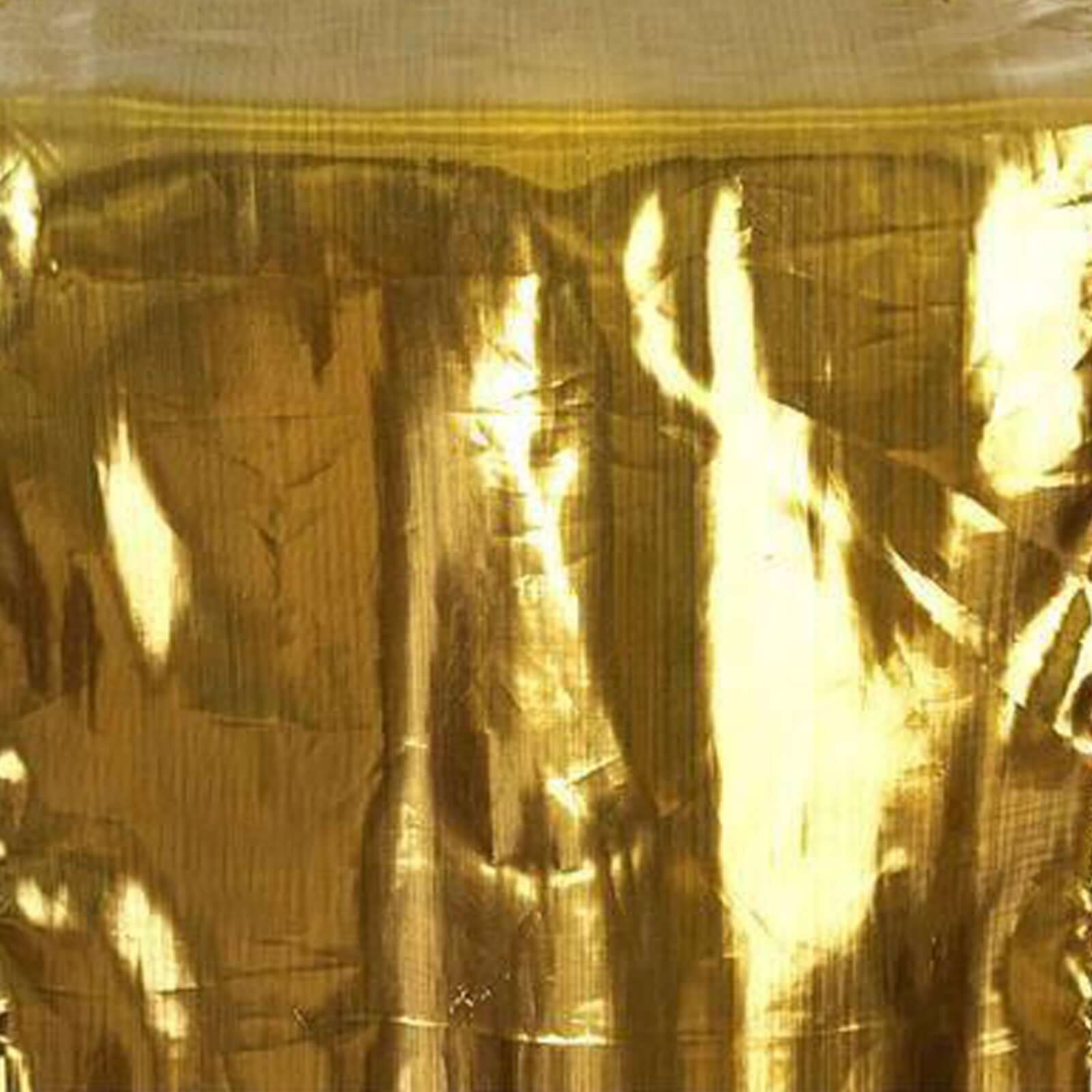 Polyester Lame Table Runner 13"x108" Shiny Metallic Gold - Glamorous Shimmery Table Decor - Image 6