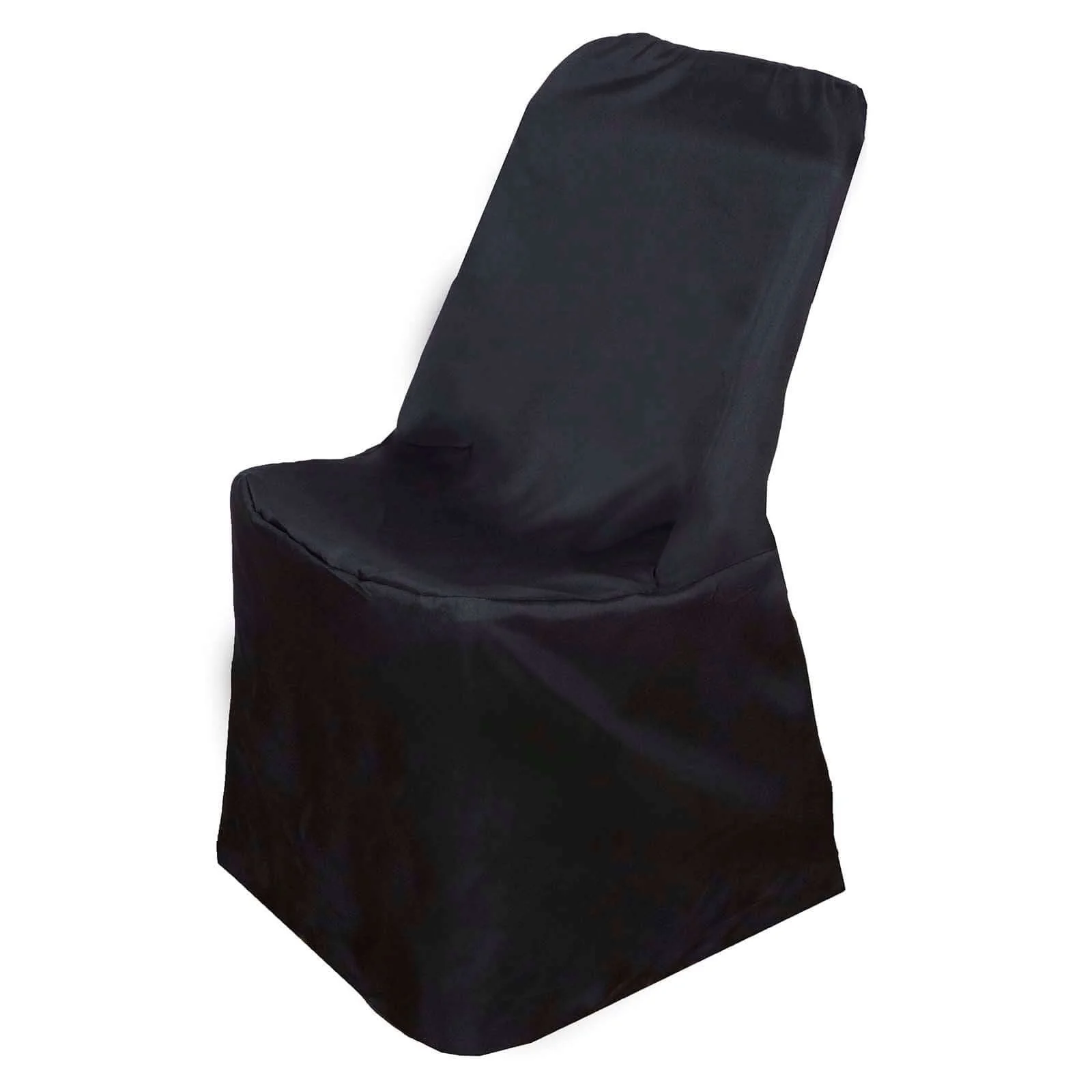 Polyester Folding Chair Cover Black for Lifetime Chairs - Durable Reusable Slipcover - Image 7