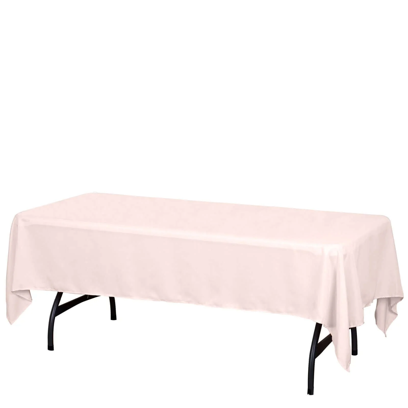 Polyester Rectangle Tablecloth 60"x102" Blush - Wrinkle-Resistant Finish - Image 6