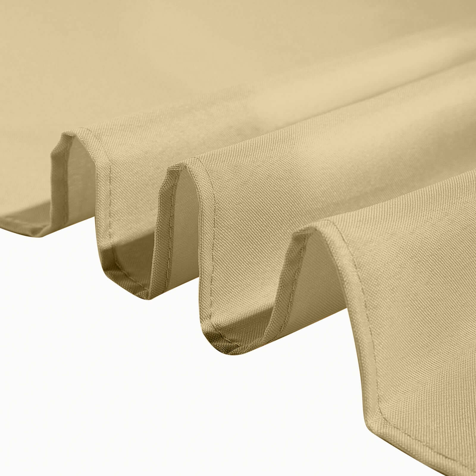 Polyester Rectangle Tablecloth 60"x126" Champagne - Durable & Wrinkle-Resistant Table Cover - Image 6