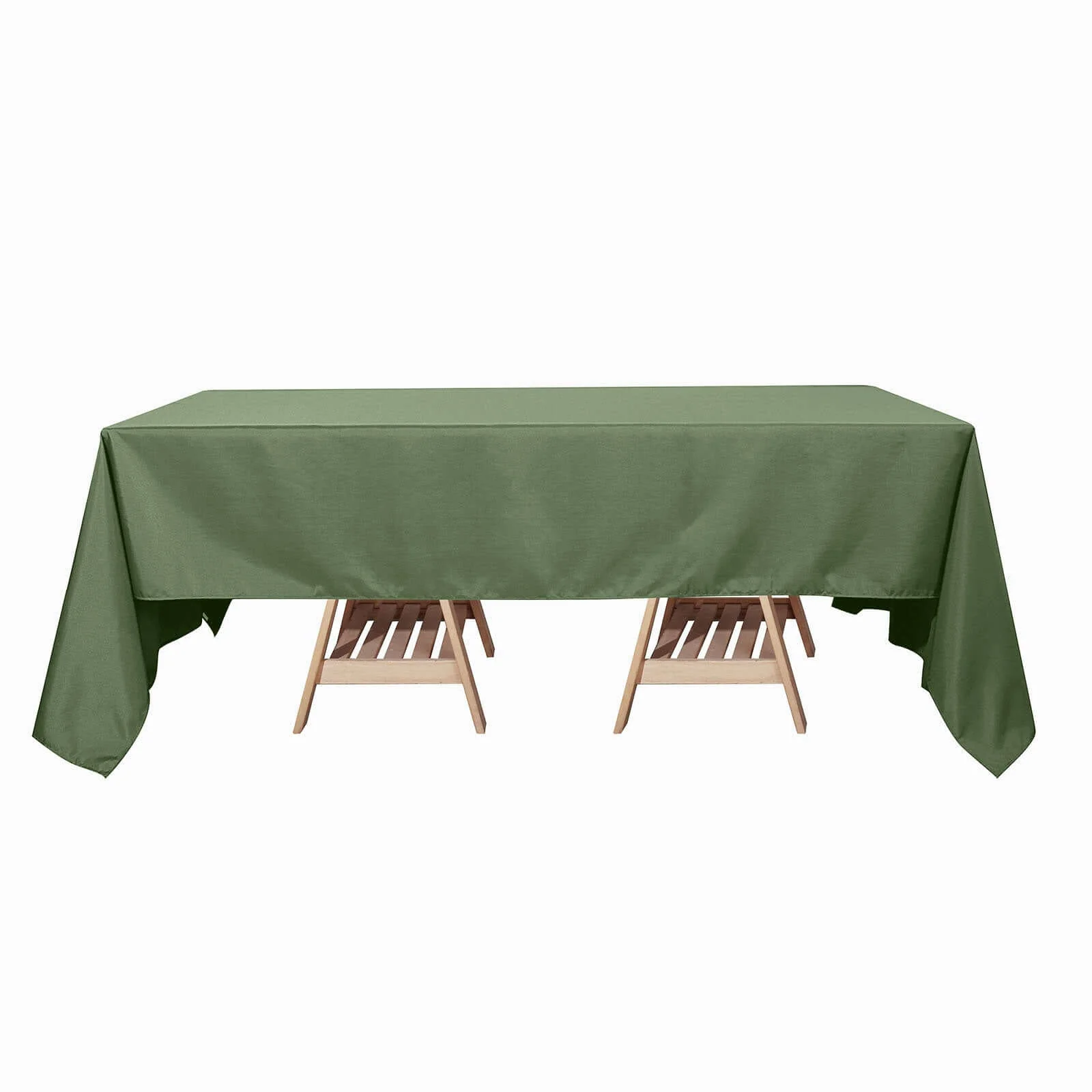 Polyester Rectangle Tablecloth 60"x126" Olive Green - Durable & Wrinkle-Resistant Table Cover - Image 6