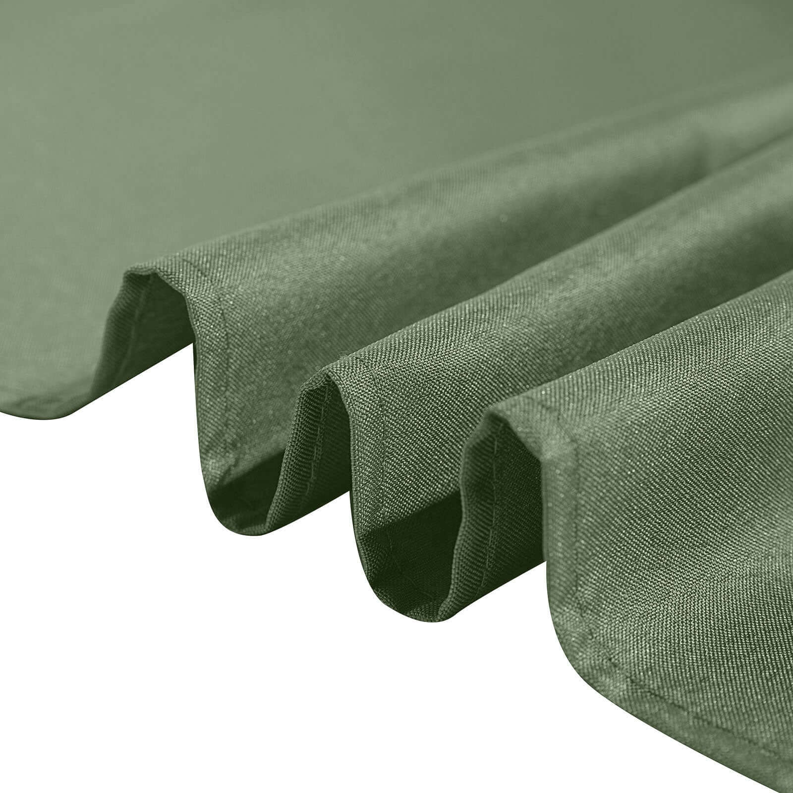 Polyester Rectangle Tablecloth 60"x126" Olive Green - Durable & Wrinkle-Resistant Table Cover - Image 7