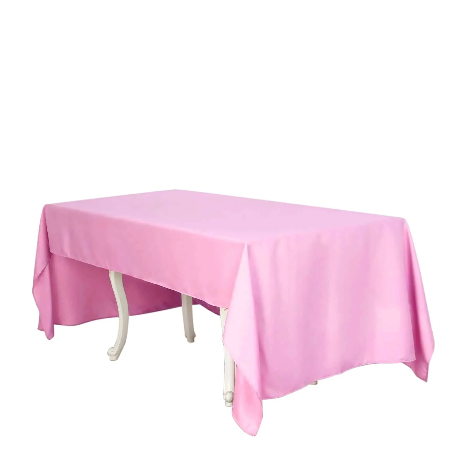 Polyester Rectangle Tablecloth 60"x126" Pink - Durable & Wrinkle-Resistant Table Cover - Image 6
