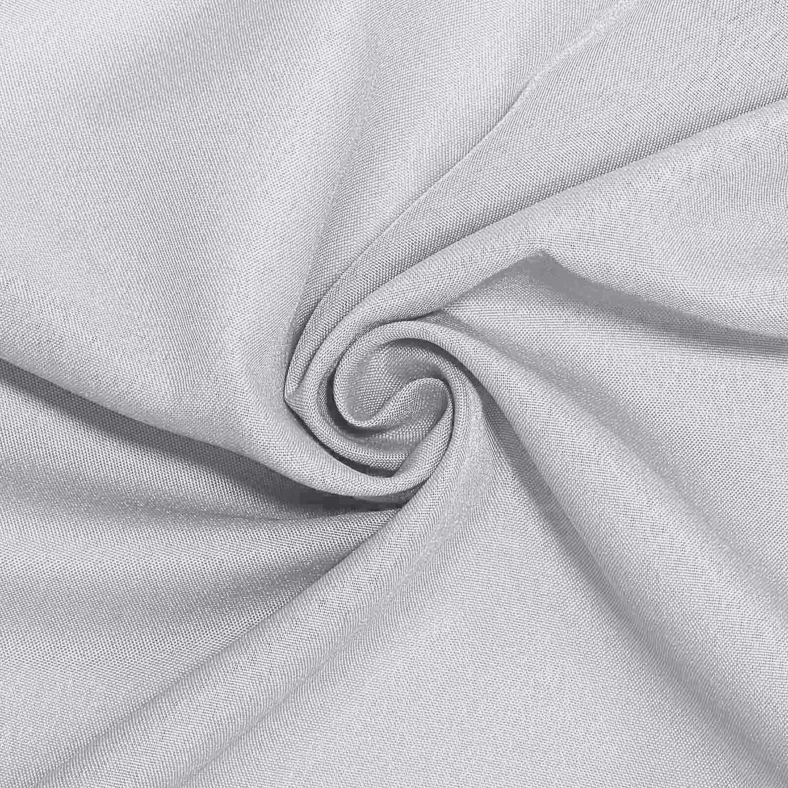 Polyester Rectangle Tablecloth 60"x126" Silver - Durable & Wrinkle-Resistant Table Cover - Image 8