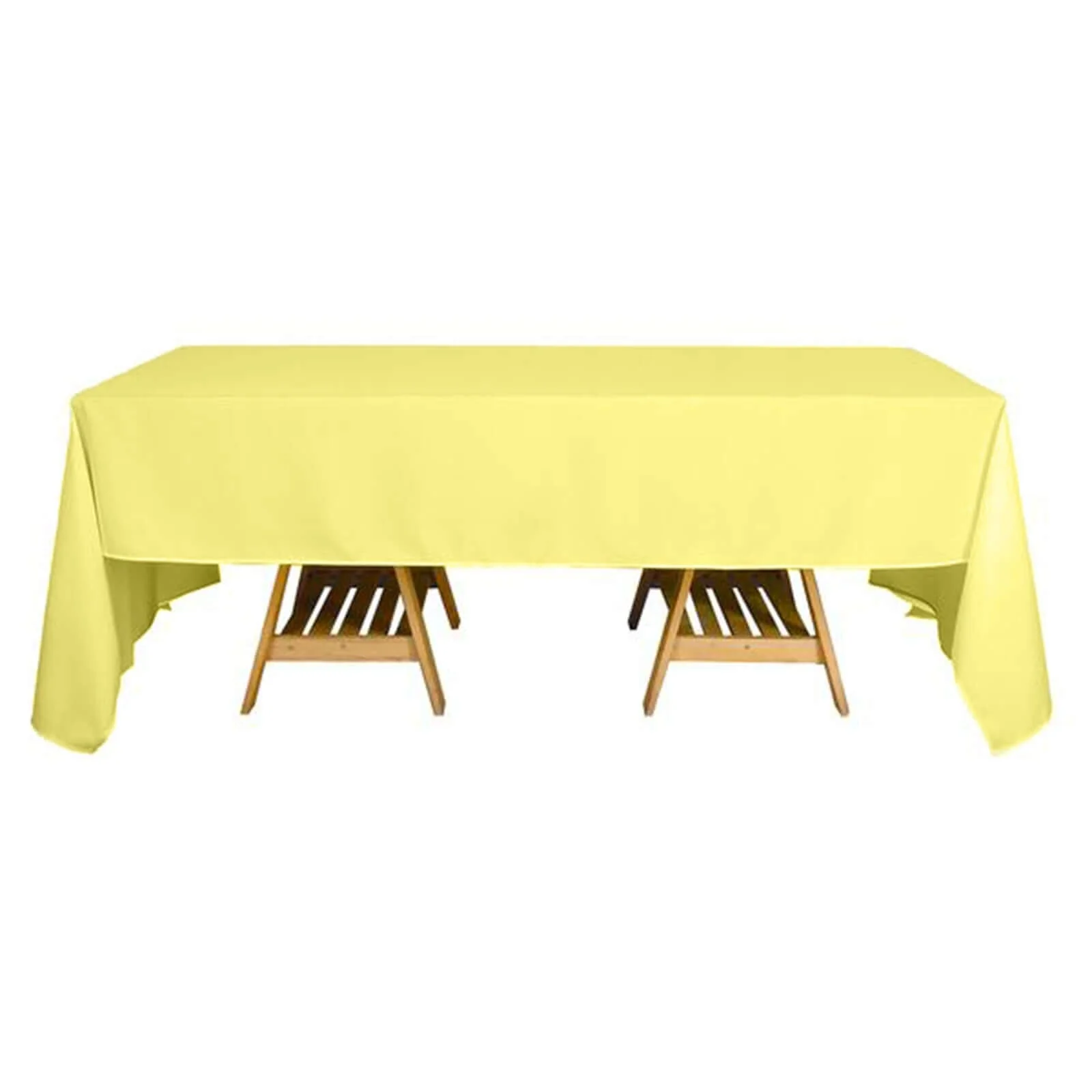 Polyester Rectangle Tablecloth 60"x126" Yellow - Durable & Wrinkle-Resistant Table Cover - Image 6
